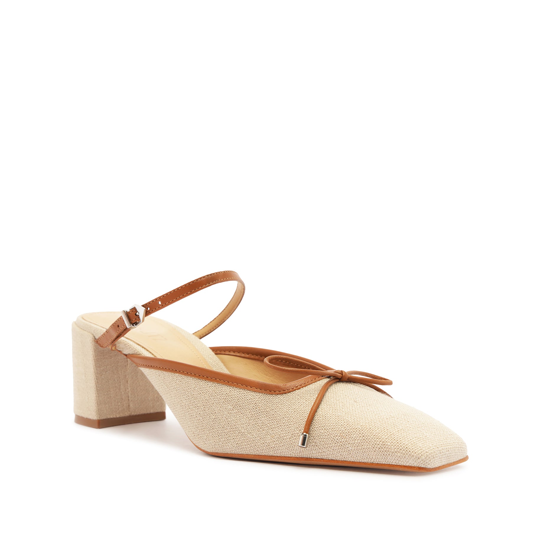 Arissa Linen Block Mule Shoes - Comfortable Summer Slides for Women | Breathable Linen Fabric | Casual Beach, Home & Outdoor Wear