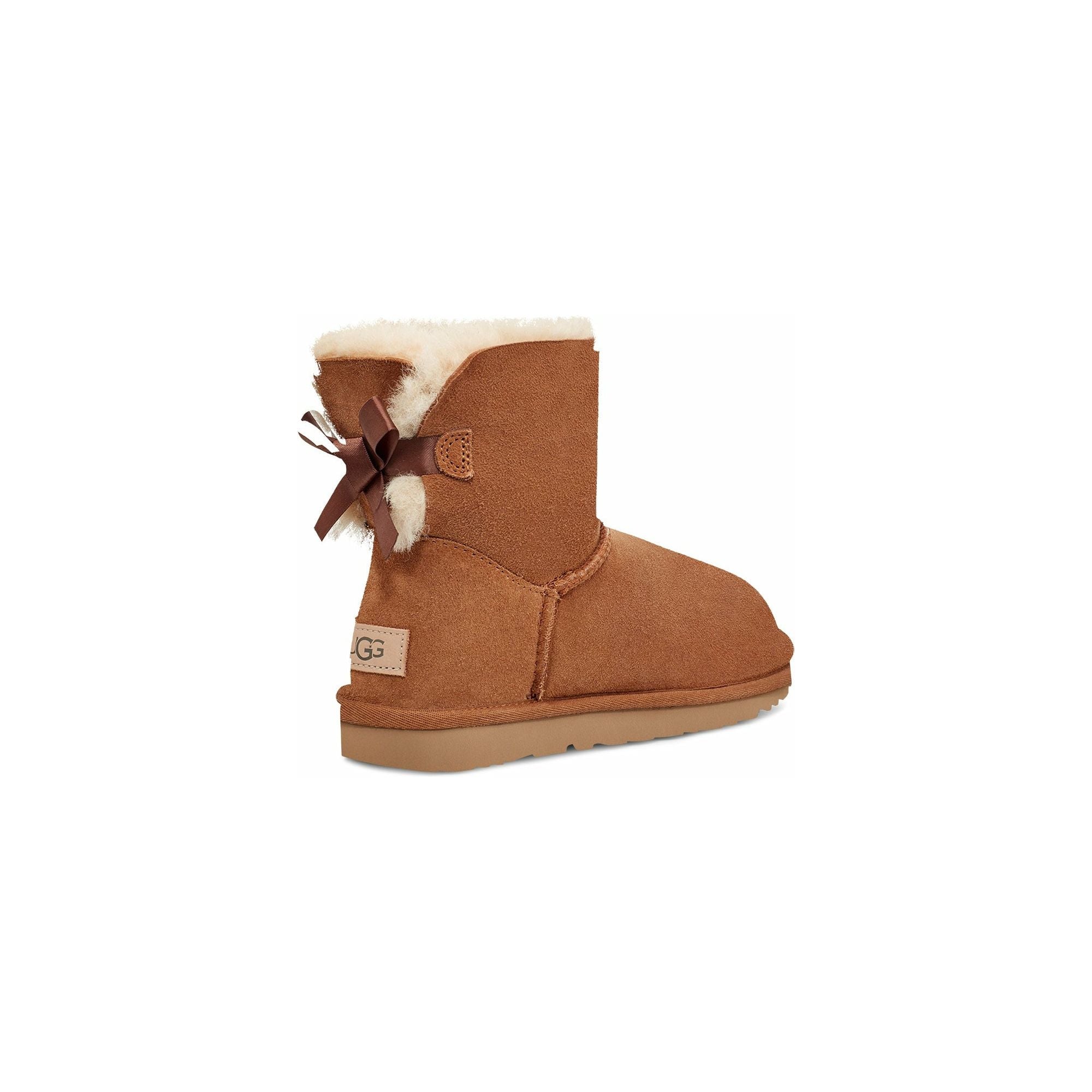 UGG Women's Mini Bailey Bow II Boots - Chestnut Suede Winter Boots for Women | Cozy & Stylish for Cold Weather & Outdoor Activities