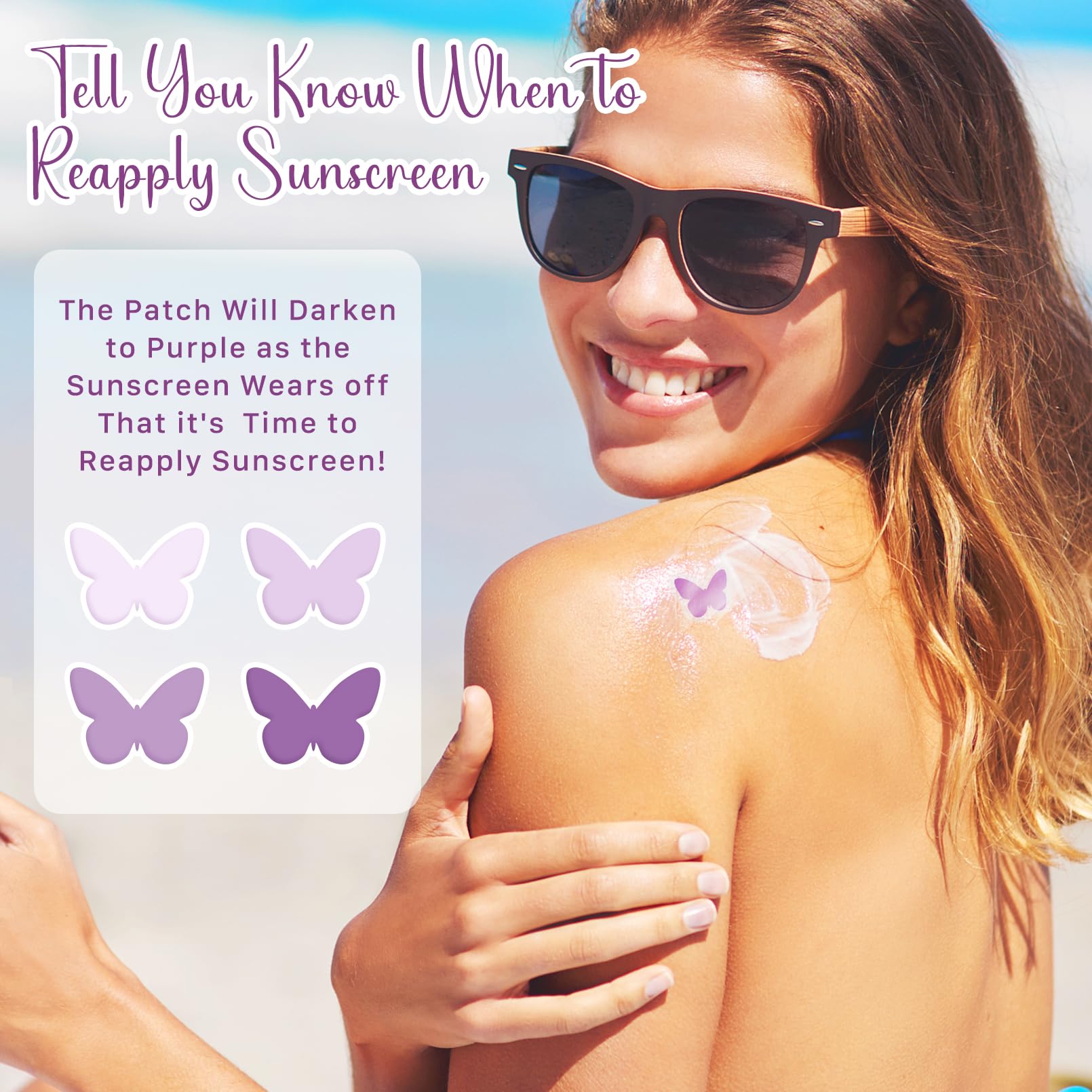 80 Pcs UV Detection Stickers for Sunscreen – Reusable Sun UV Protection Stickers, Safe & Waterproof – Know When to Reapply Sunscreen (Perfect for Beach, Pool, Outdoor Activities & Summer Travel)