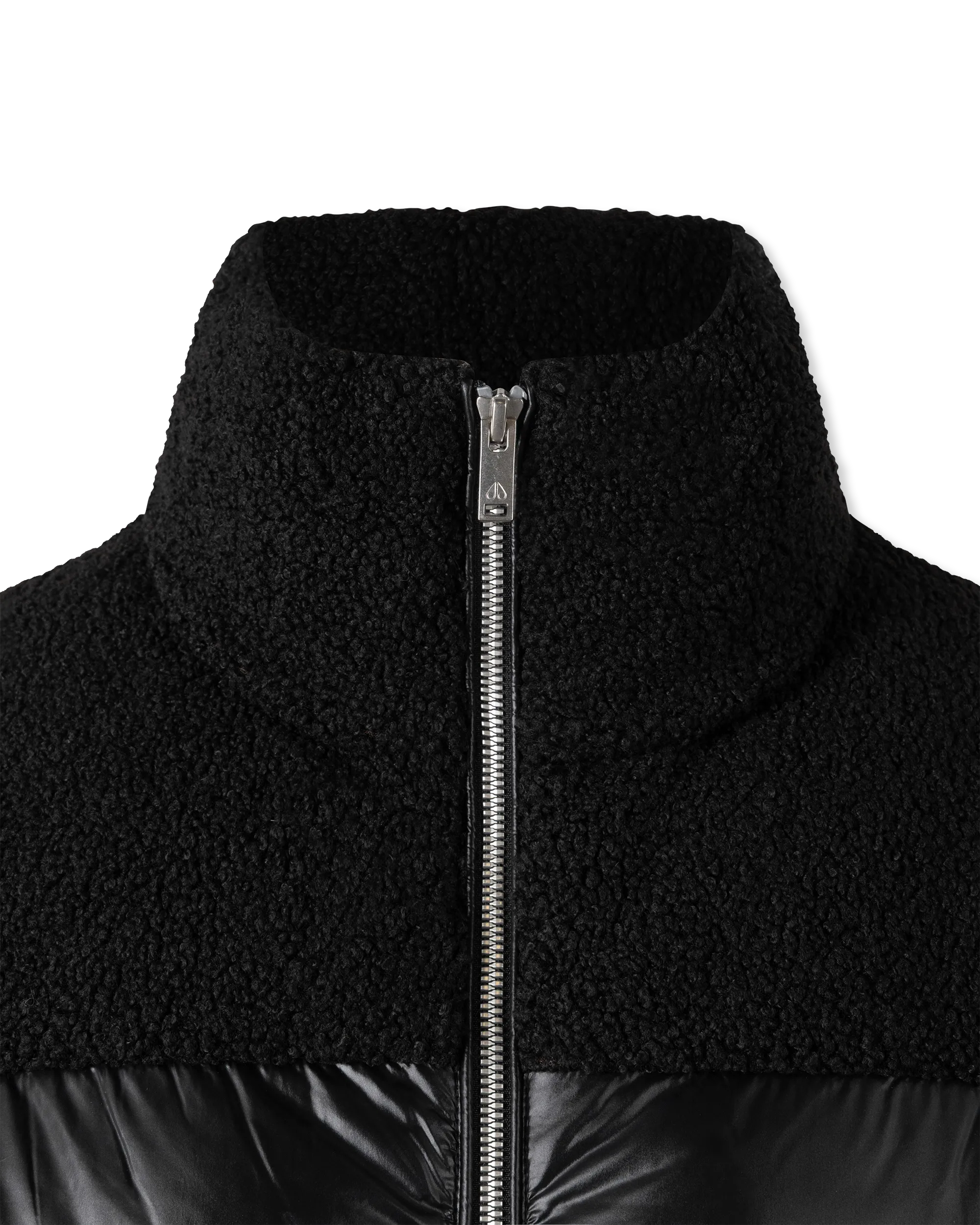 Moose Knuckles Agate Shearling Down Puffer Jacket - Women's Winter Coat with Faux Fur Trim, Waterproof & Warm for Outdoor Activities, Skiing, and Daily Wear