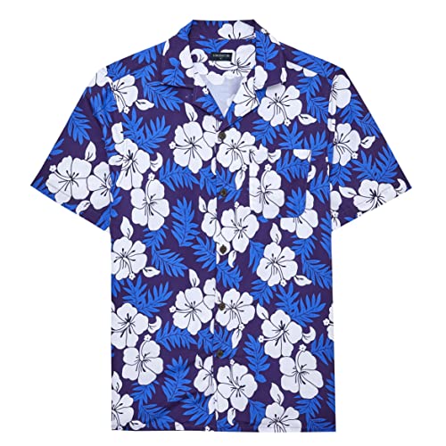 Blue With White Floral