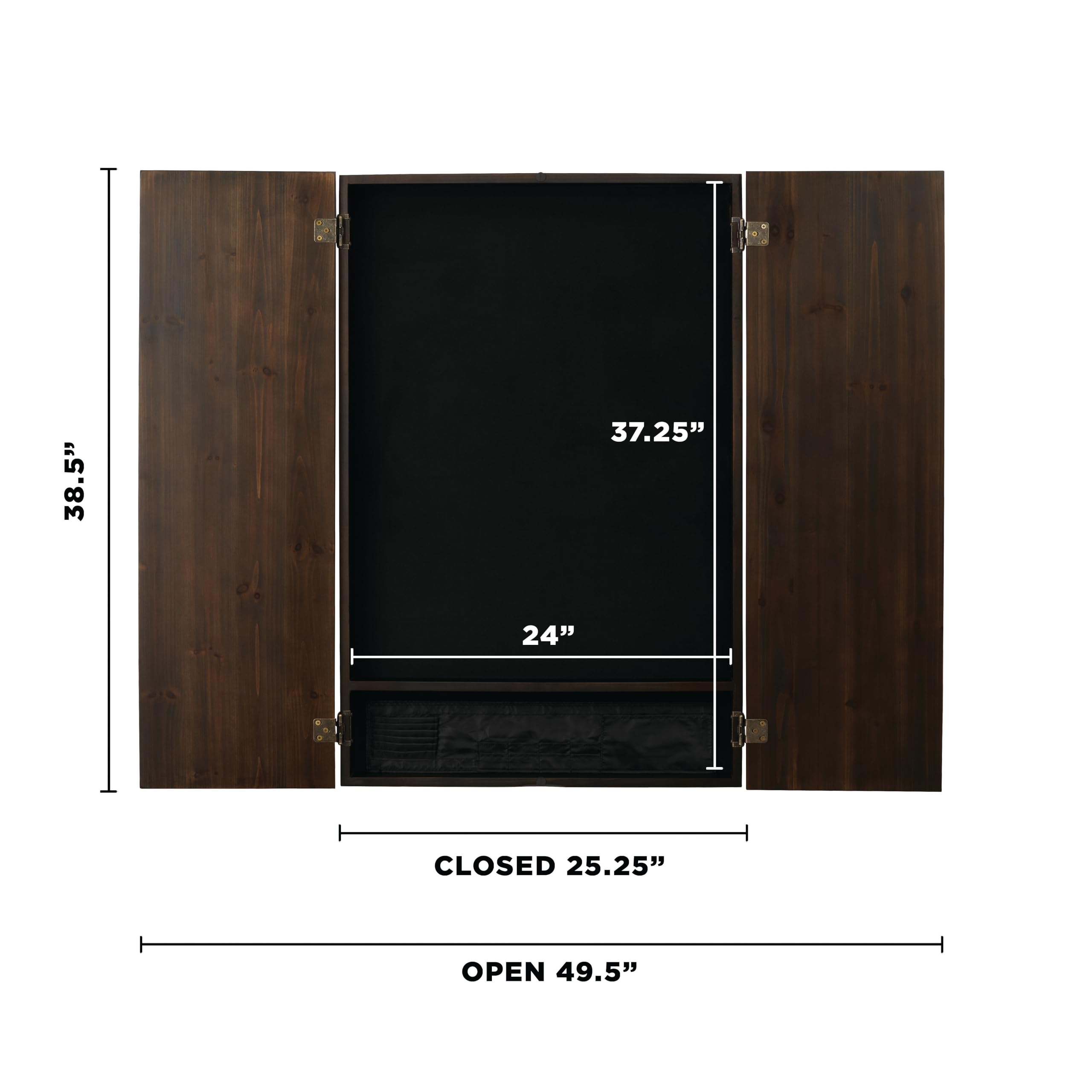 Premium Viper Metropolitan Solid Wood Dartboard Cabinet with Electronic Dartboard - Ready-to-Play Bundle Includes 2 Sets of Soft-Tip Darts & Integrated Storage (Multiple Stain Options) - Perfect for Game Rooms, Bars, and Family Entertainment