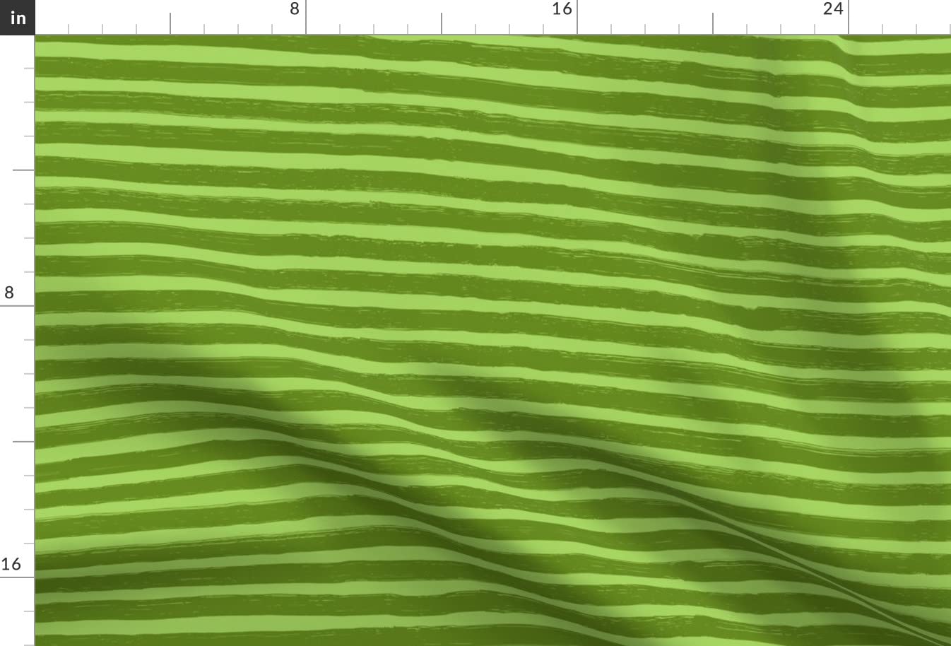 Striped Avocado Green Velvet Upholstery Fabric by Spoonflower - Minimalist Dark & Light Green Stripes for Home Decor, Apparel & DIY Projects (Fat Quarter)