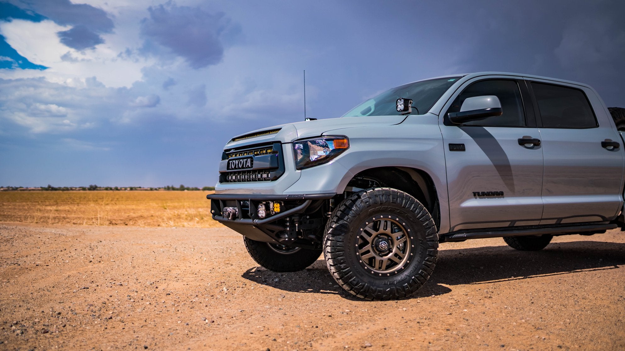 SDHQ Built A-Pillar Light Mounts for 2014-2021 Toyota Tundra - Off-Road LED Light Bar Brackets for Enhanced Night Driving & Off-Road Adventures