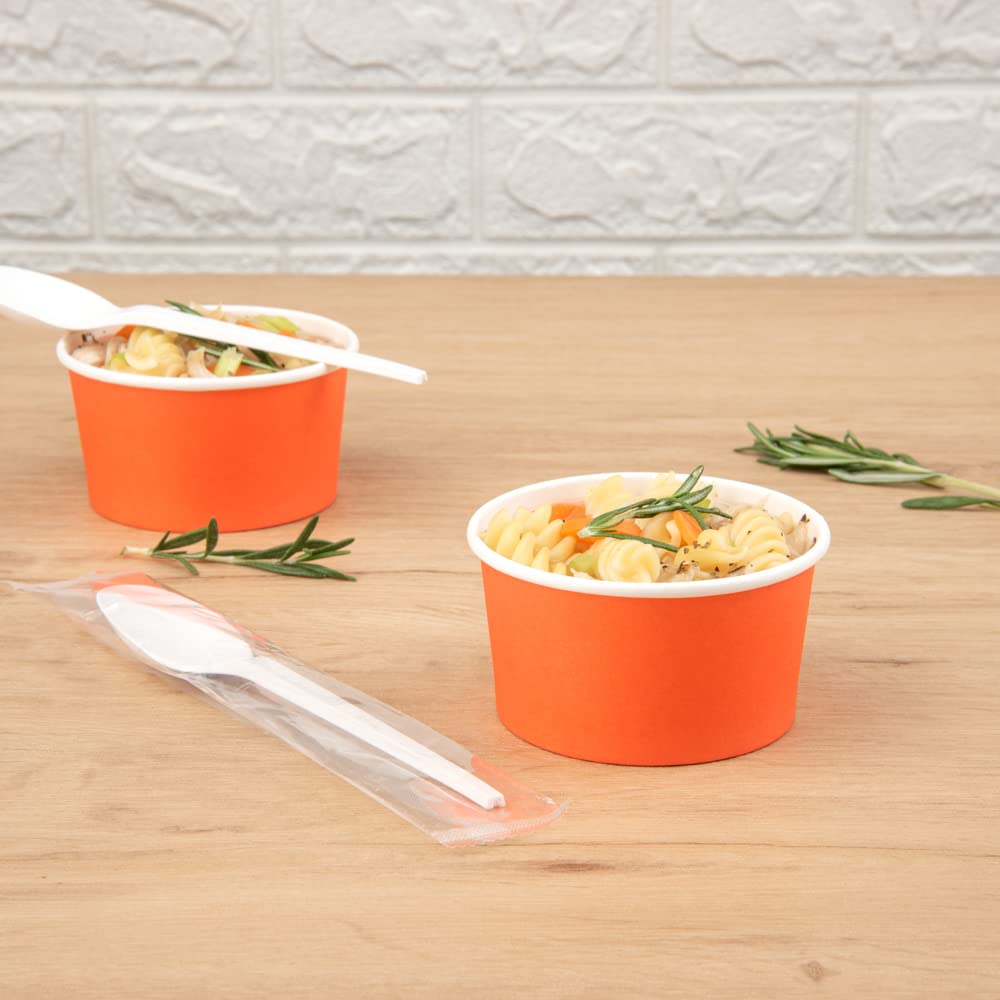 Eco-Friendly 6.5 Inch Compostable Spoons - 250 Pack Individually Wrapped Plant-Based Cutlery | BPI-Certified CPLA Disposable Silverware for Hot & Cold Foods | Perfect for Restaurants, Catering, Parties & Outdoor Events