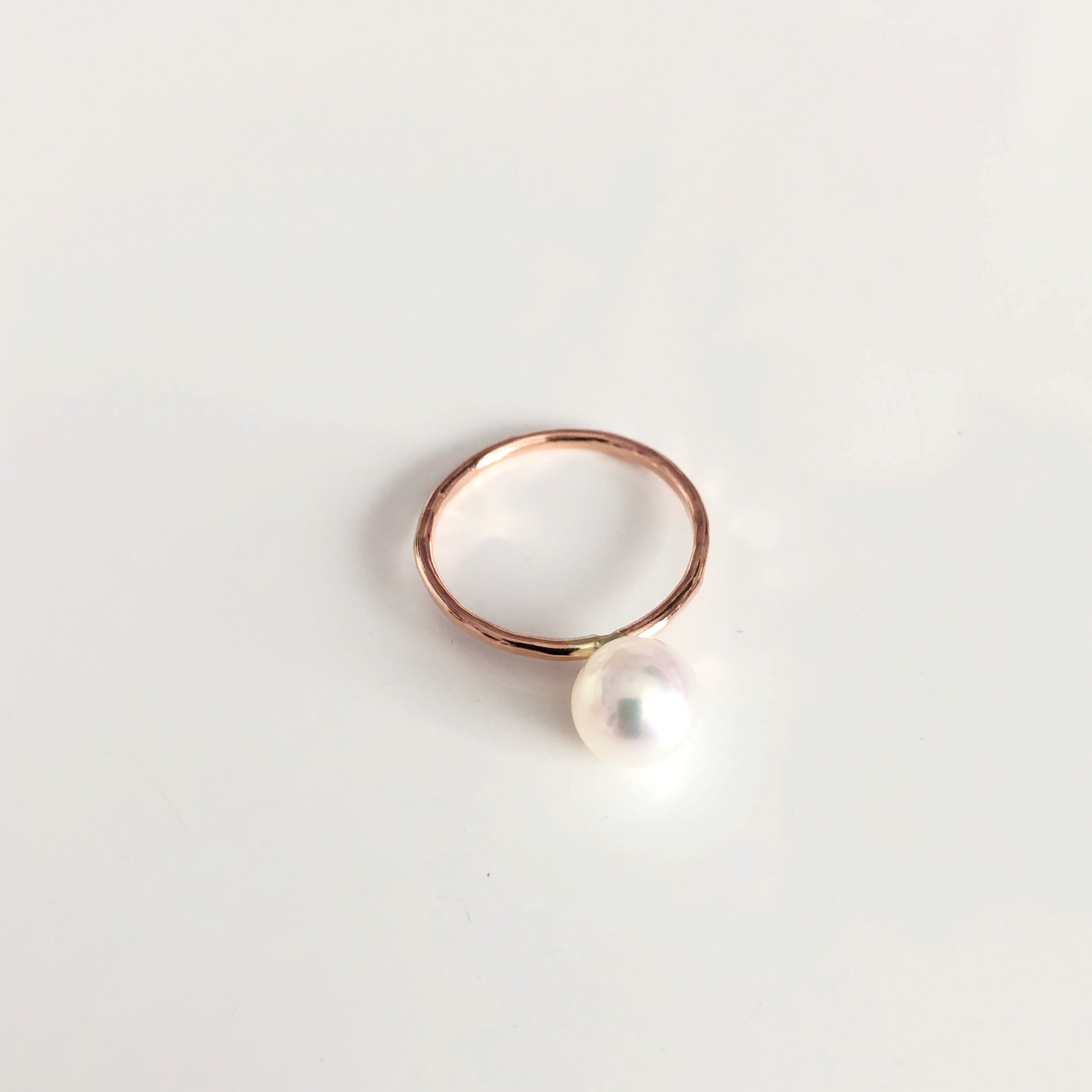 ELVANI White Pearl Ring (R175) - Elegant Jewelry for Women, Perfect for Weddings, Parties & Gifts