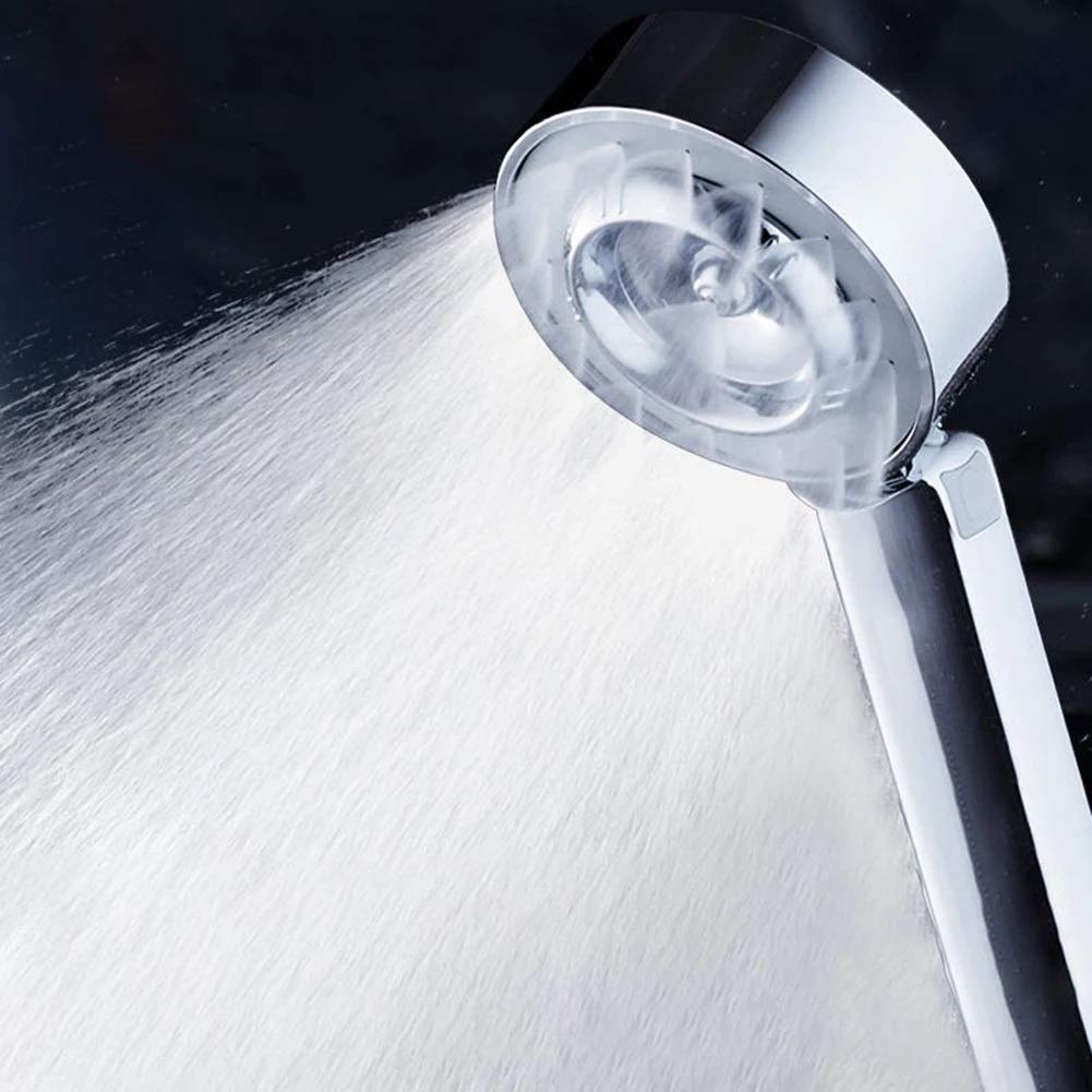 High Pressure Double-Sided Shower Head - ABS Chrome Water Saving Round Booster for Bath & Handheld Shower | Perfect for Low Water Pressure Homes & Spa-Like Experience