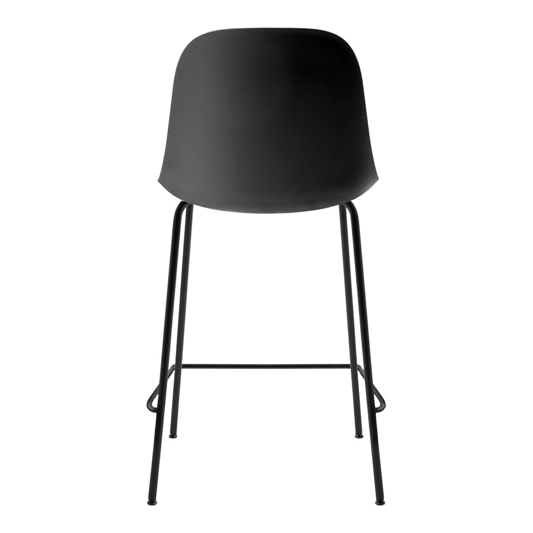 Harbour Counter Side Chair - Modern Bar Stool for Kitchen Island, Breakfast Nook & Dining - Comfortable Height-Adjustable Swivel Seat with Back Support - Perfect for Home, Cafe & Restaurant Use
