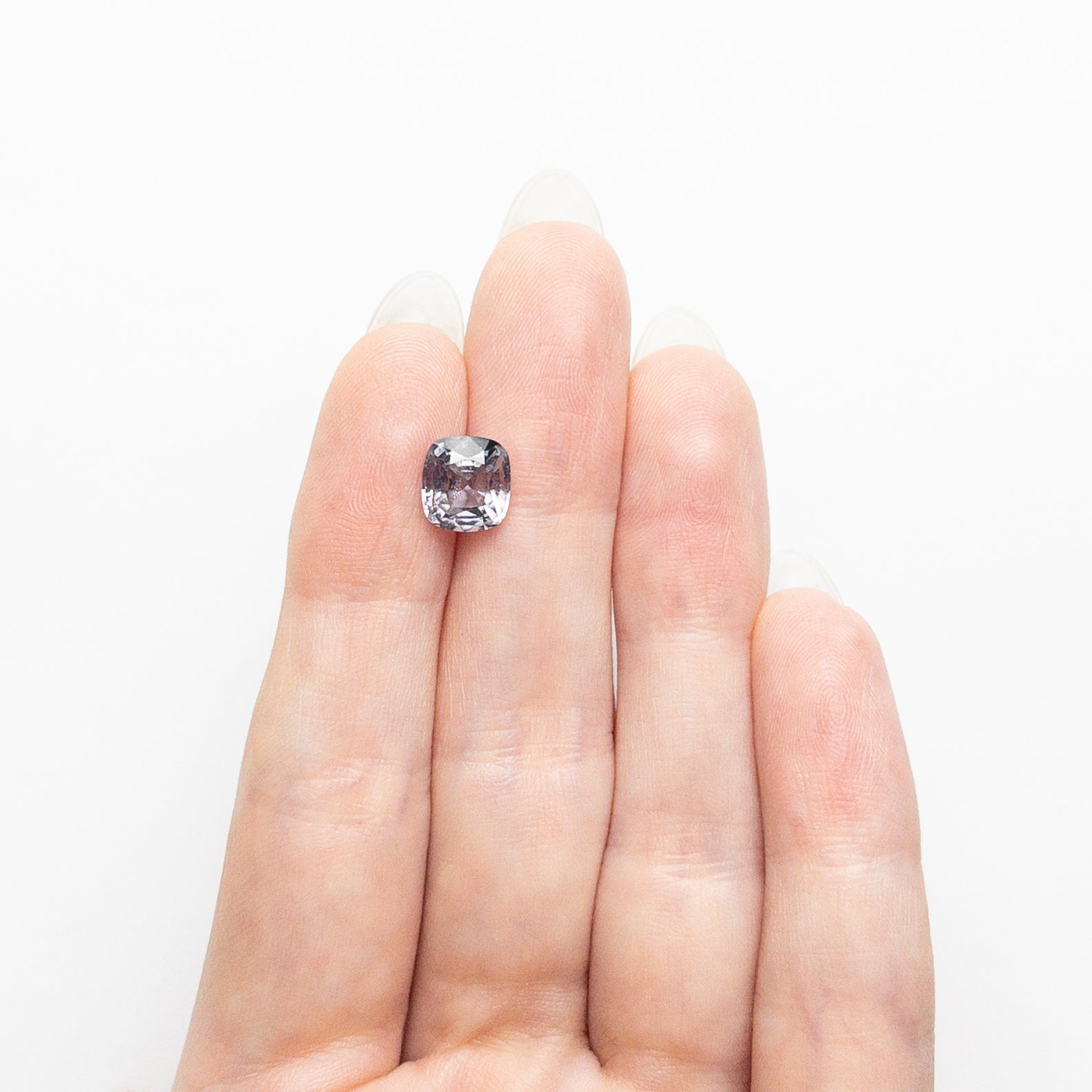 2.56ct Natural Cushion Cut Blue Sapphire Gemstone - 7.95x7.37x4.92mm (25938-01) for Engagement Rings & Fine Jewelry