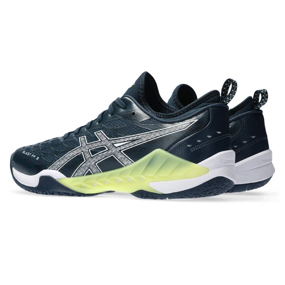 ASICS Blast FF 3 Men's Indoor Court Shoes - Navy/White - Volleyball & Badminton Shoes for Men - Lightweight & Supportive for Indoor Sports