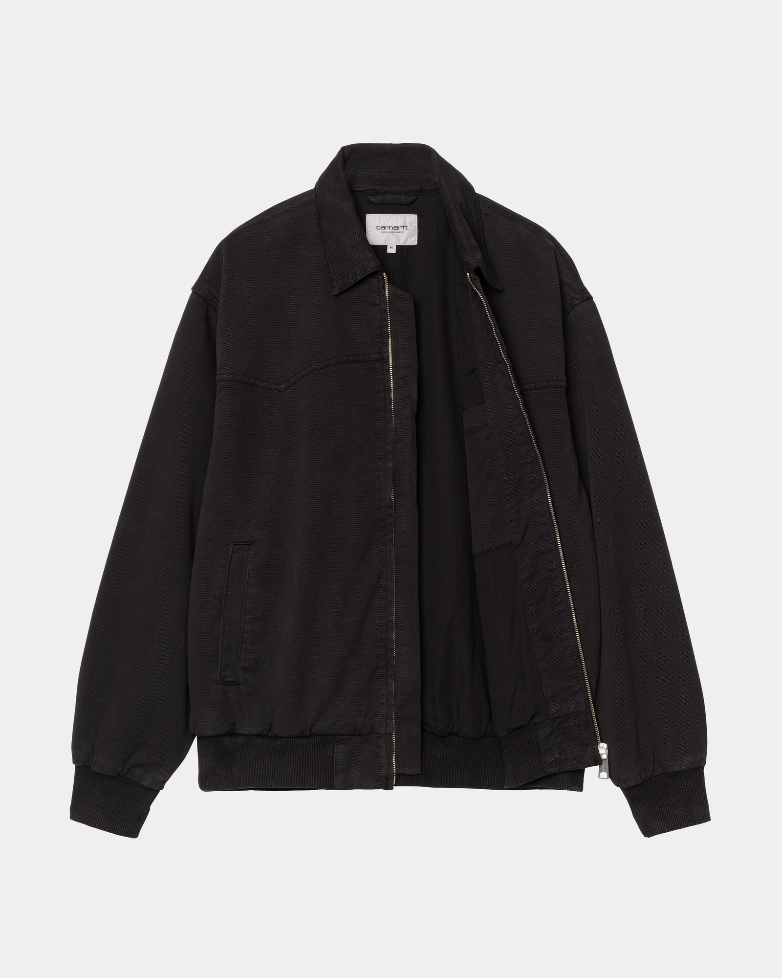 OG Santa Fe Jacket for Men - Spring Lightweight Denim Jacket in Black (Garment Dyed) | Casual Outerwear for Streetwear, Travel & Everyday Wear