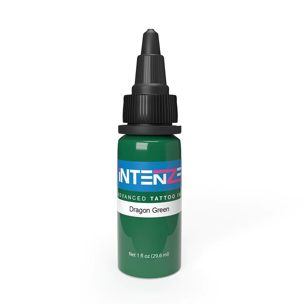 Premium Dragon Green Tattoo Ink by Intenze – Professional Tattoo Supplies – Choose Your Size – Perfect for Tattoo Artists & Body Art Enthusiasts