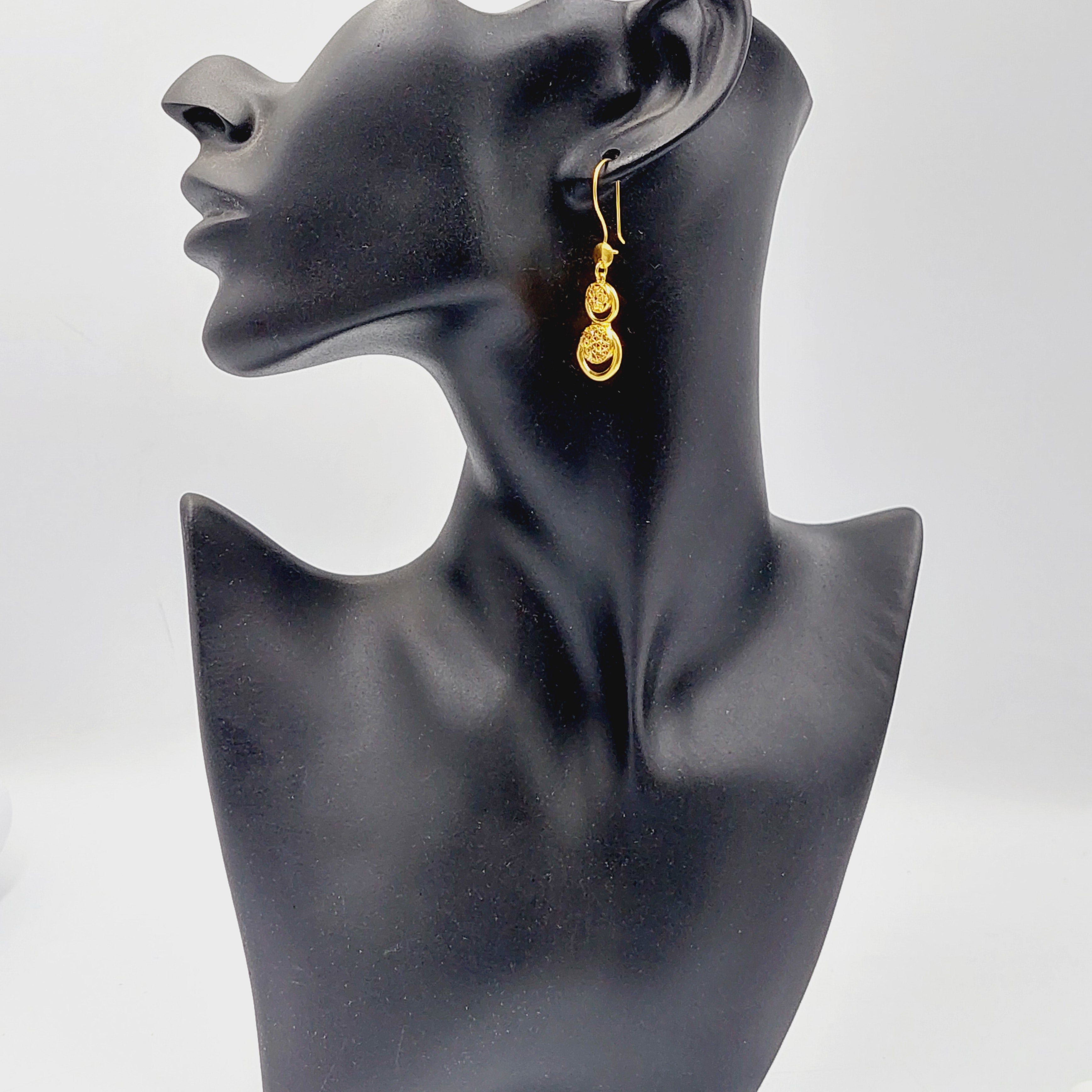 Elegant Deluxe Shankle Earrings for Women - Sterling Silver Dangle Earrings for Party, Wedding & Everyday Wear