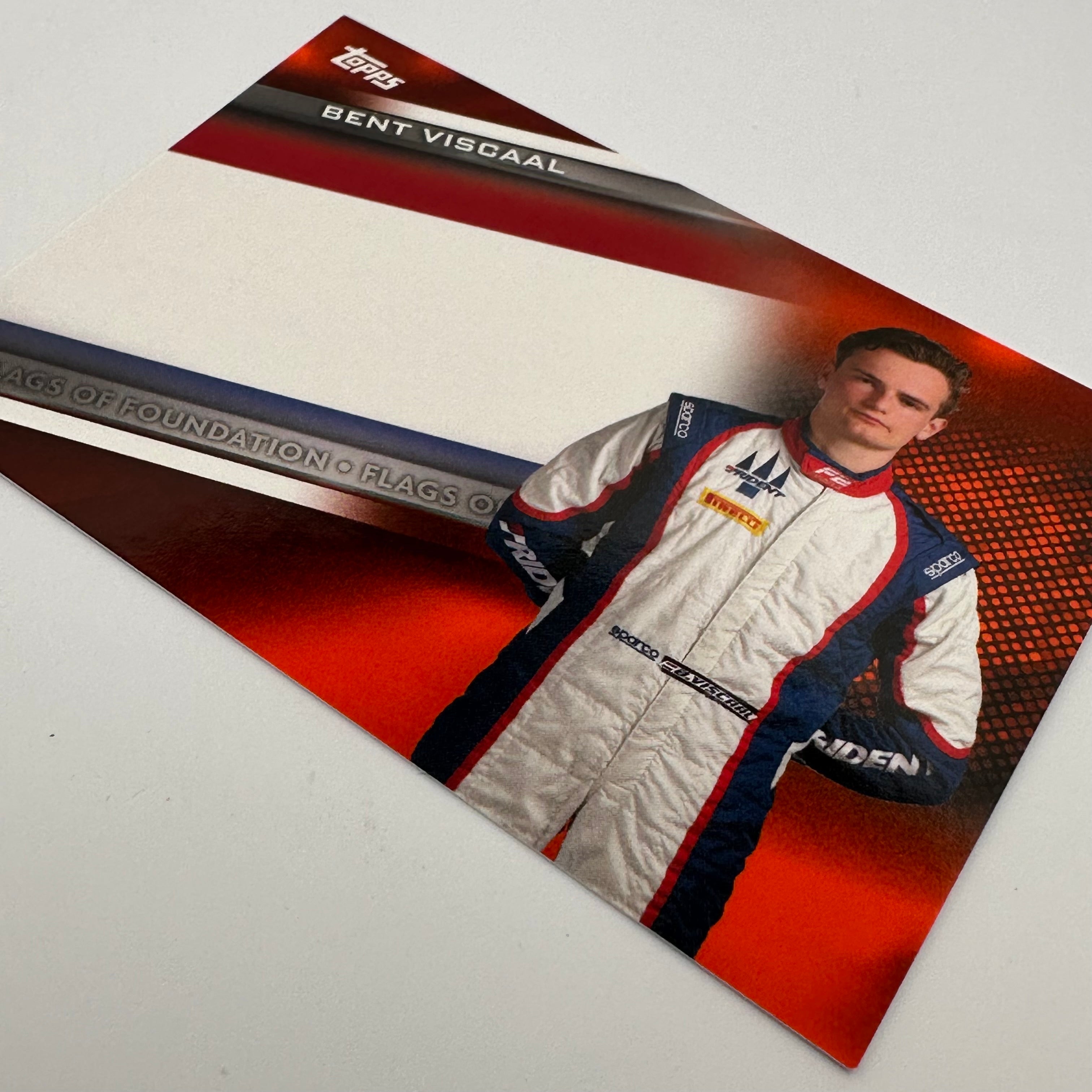 2021 Formula 1 Orange Bent Viscaal #FF BV 5/25 Flags of Foundation Collectible - Perfect for F1 Fans, Racing Enthusiasts & Memorabilia Collectors