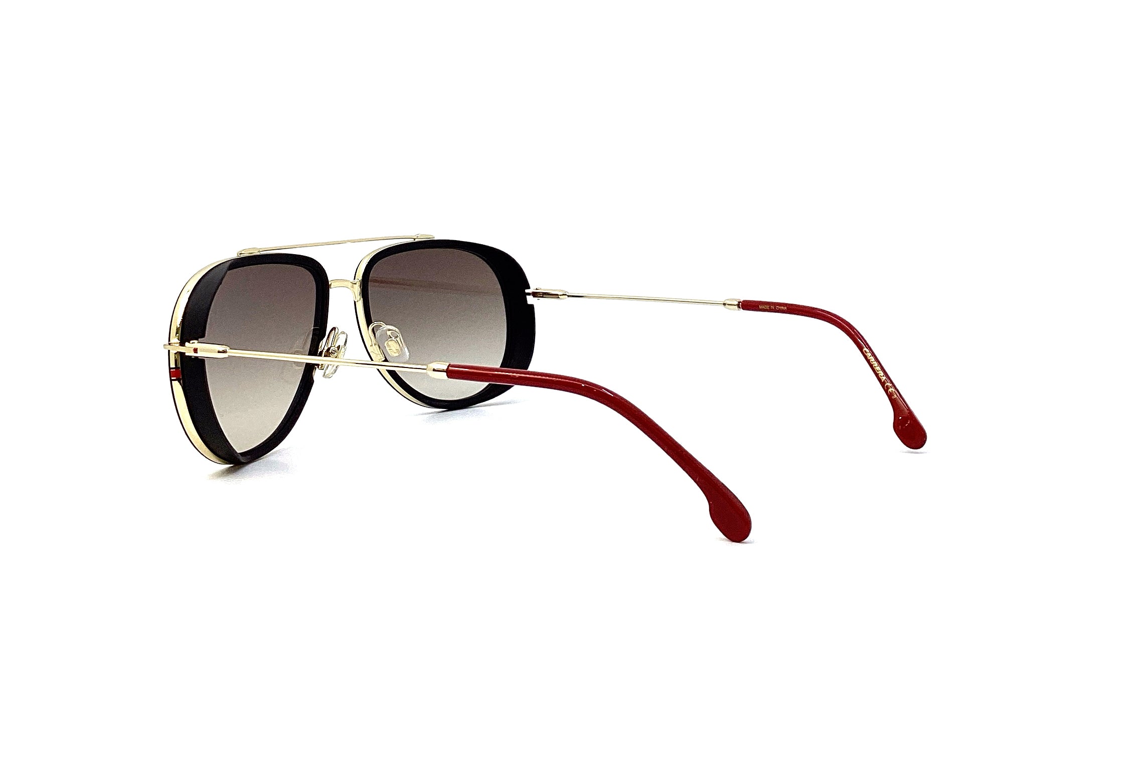 Carrera 166/S Sunglasses Gold Black - Polarized Aviator Sunglasses for Men & Women - UV Protection, Stylish & Durable - Perfect for Driving, Travel & Outdoor Activities