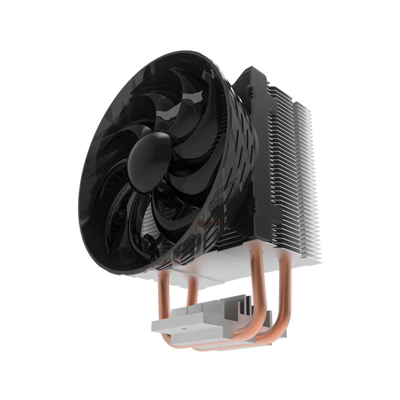 Cooler Master Hyper T200 CPU Cooler - High Performance Air Cooler with 2 Heat Pipes, 120mm PWM Fan, Universal Socket Support (Intel & AMD) - Ideal for Gaming PCs, Workstations, and Home Office Desktops