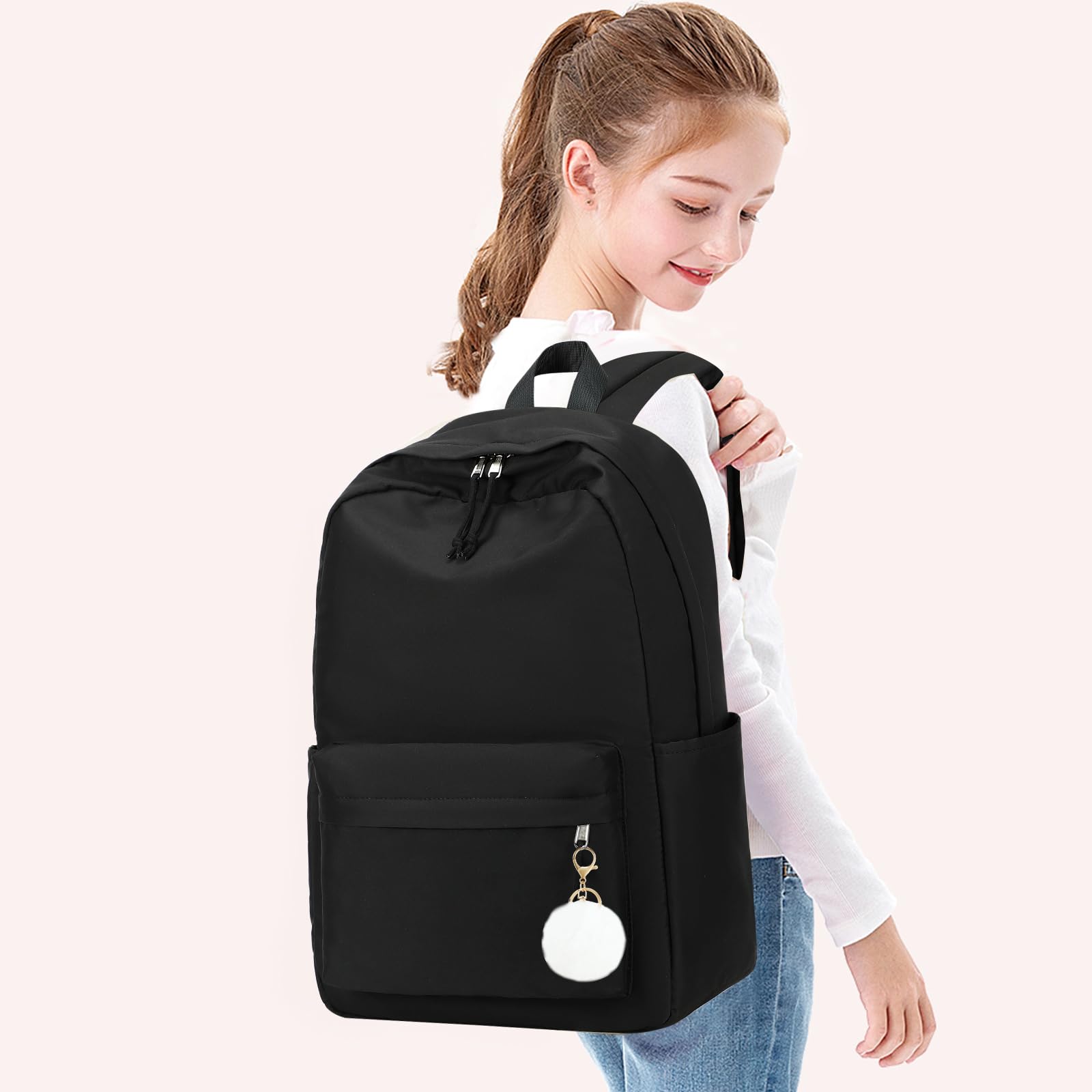 Bluboon Durable School Backpack for Kids & Teens - Lightweight Laptop Bookbag for Girls & Women - Perfect for School, College, Travel & Work Commute