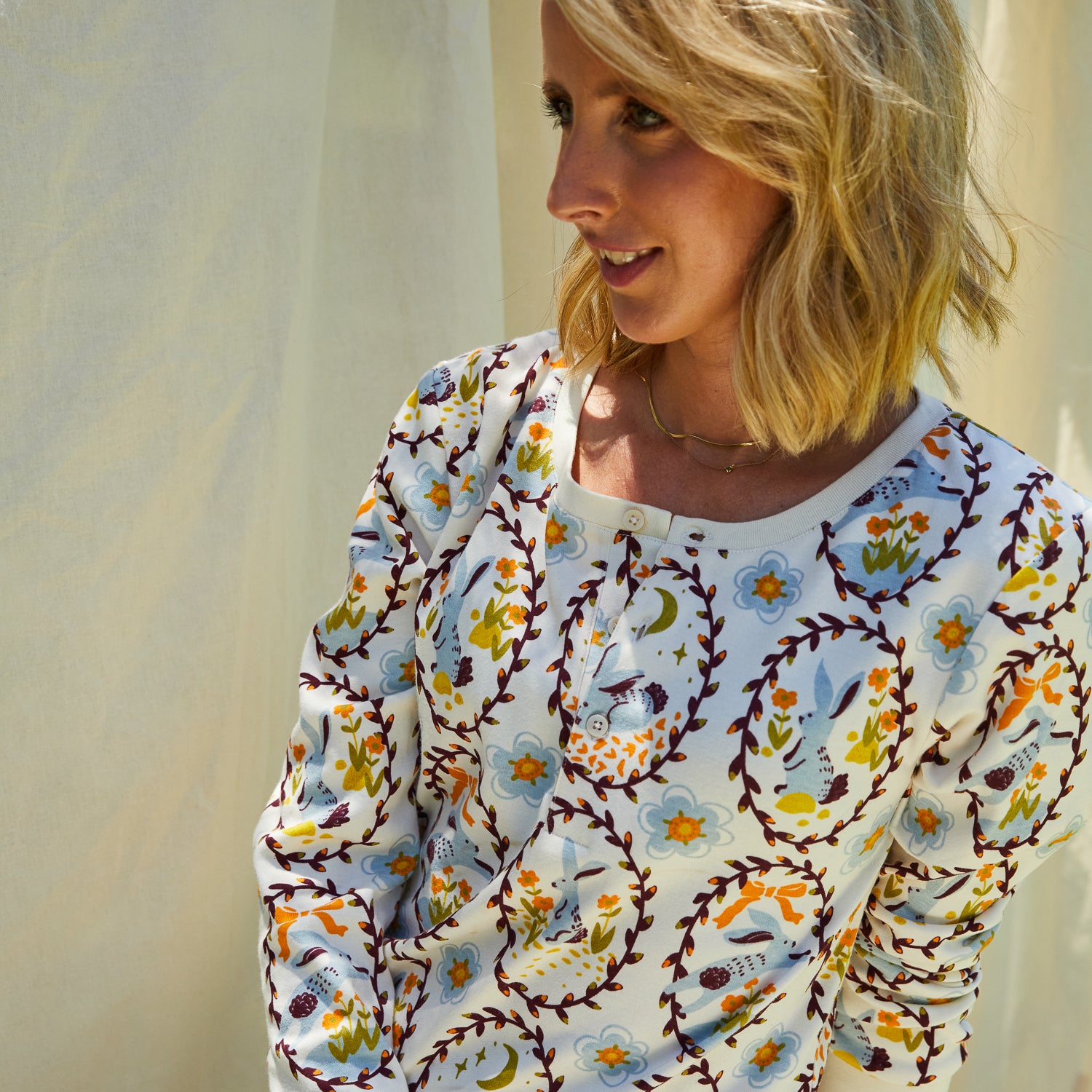 Elise Cotton Pajama Set for Women - Soft & Comfortable Sleepwear - Perfect for Lounging, Sleeping & Relaxing at Home