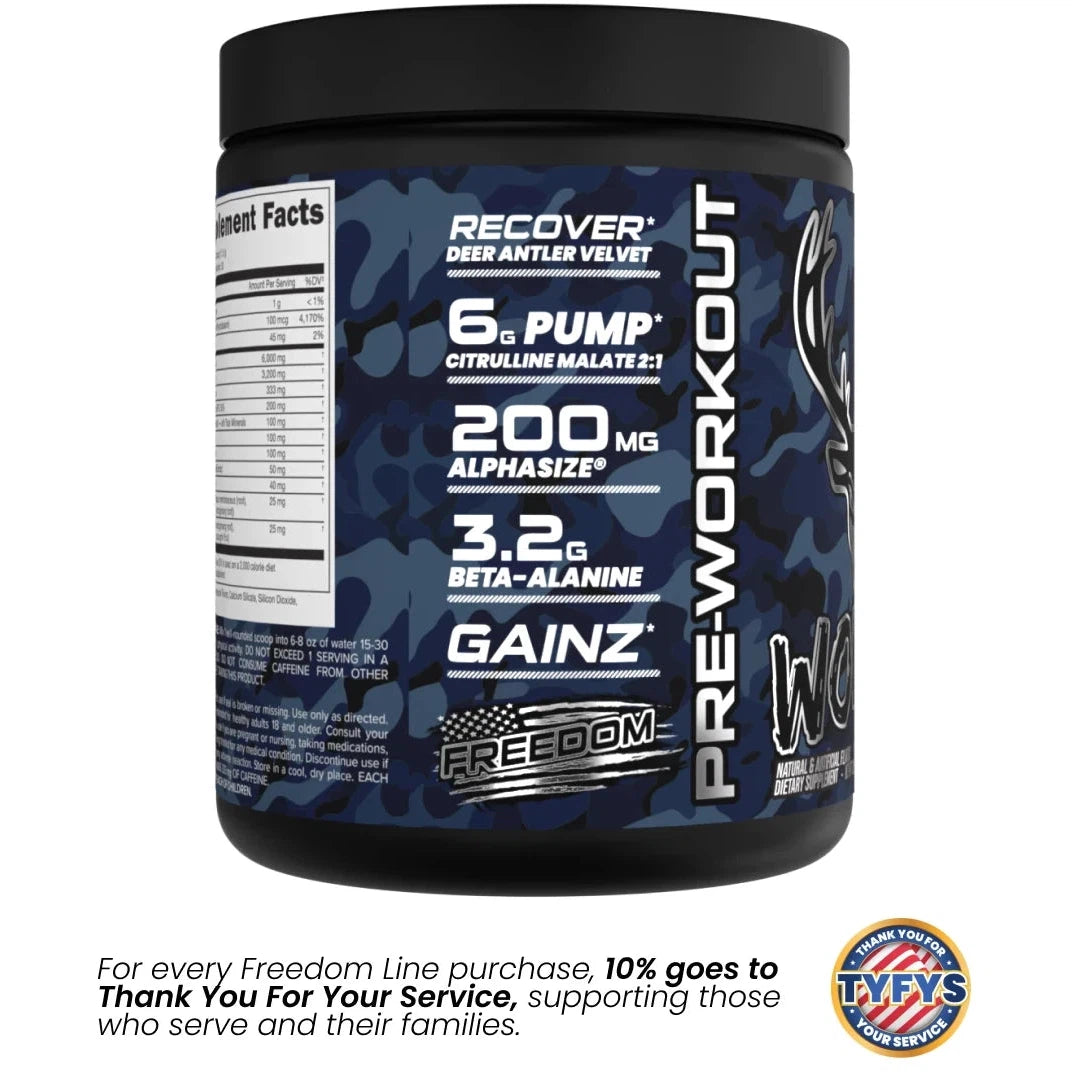 Bucked Up WOKE AF Pre-Workout Supplement - Energy & Focus Booster for Gym, Fitness & Bodybuilding | Ideal for Pre-Workout, Weight Training & Athletic Performance