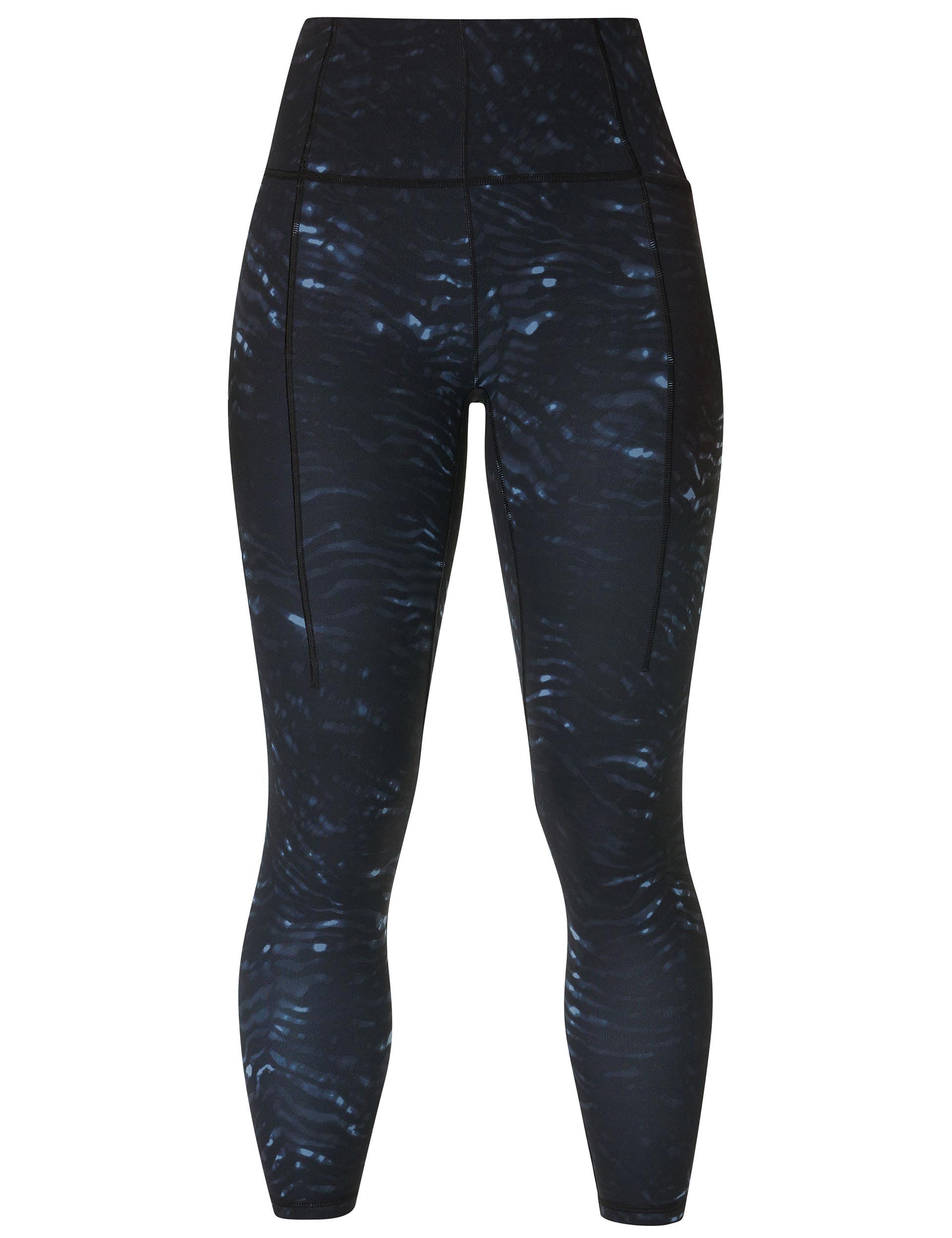 Super Soft 7/8 Yoga Leggings for Women - Blue Tundra Tiger Print High Waisted Workout Pants - Perfect for Yoga, Gym, Running & Lounge Wear