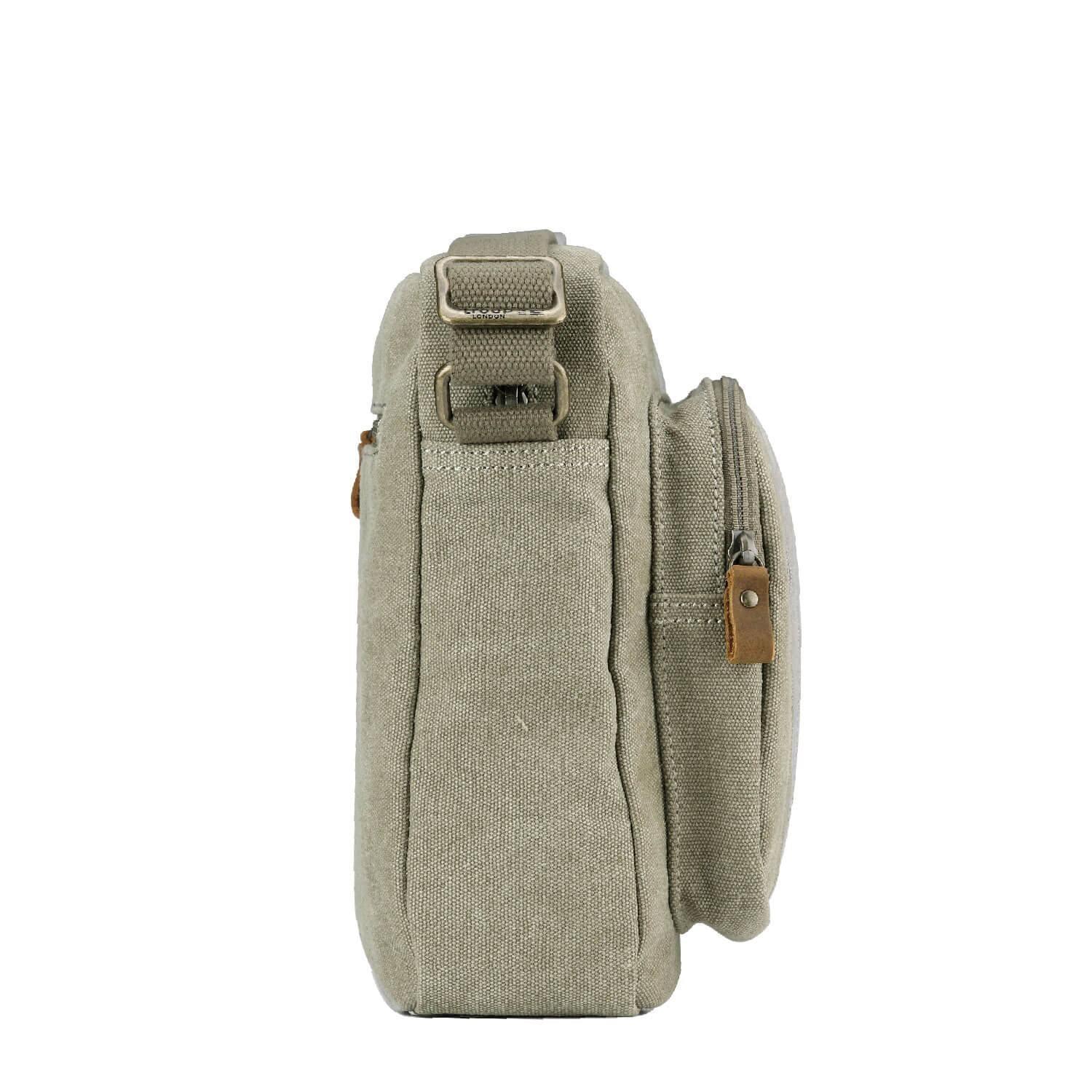 Troop London Classic Canvas Crossbody Bag for Men & Women - Stylish & Durable Messenger Bag for Travel, Work & Everyday Use