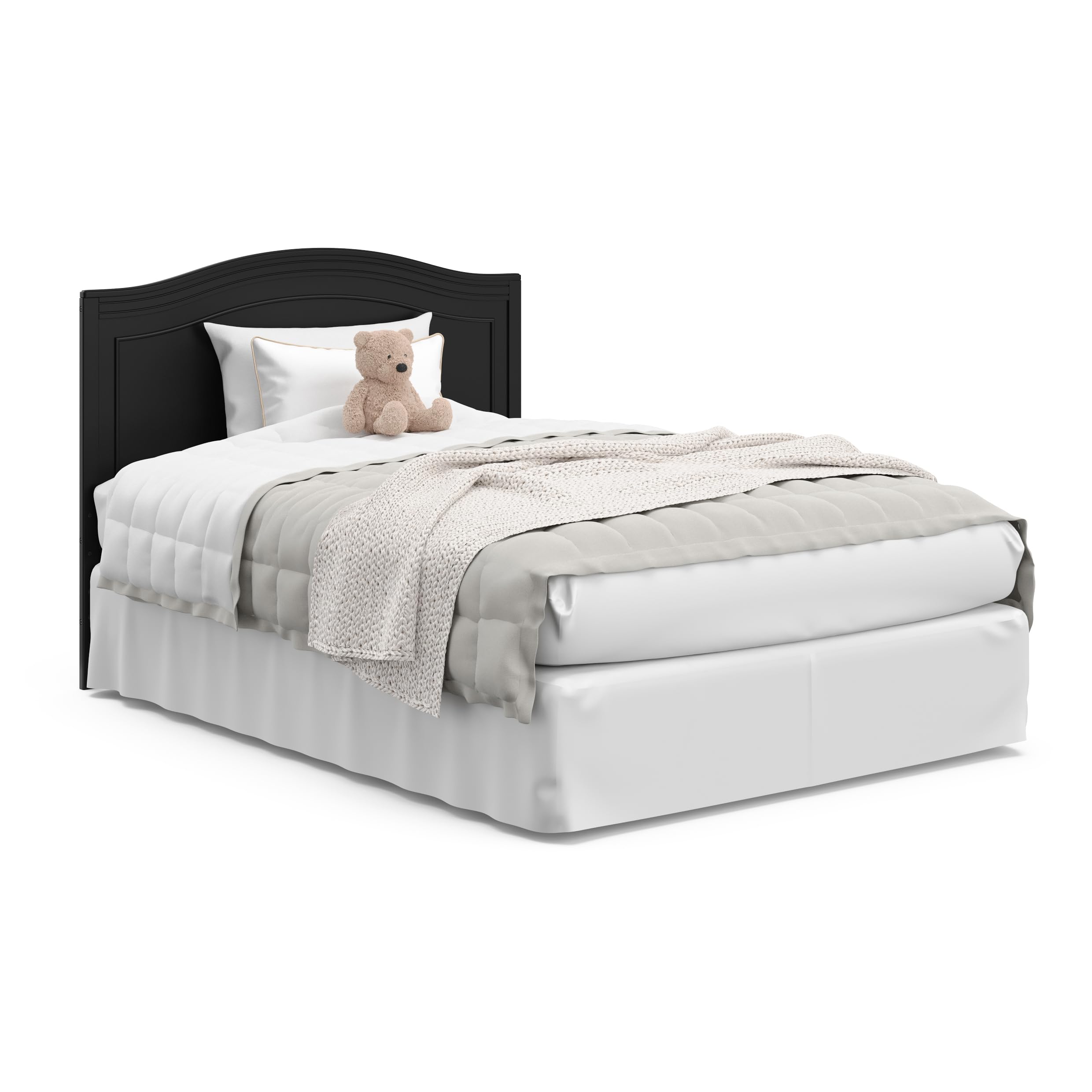 Graco Paris Convertible Crib & Mattress Set - GREENGUARD Gold Certified Baby Crib with Included Mattress, Nursery Essentials in Black | Safe & Durable for Newborn to Toddler | Perfect for Modern Nursery, Bedroom, and Daycare Centers