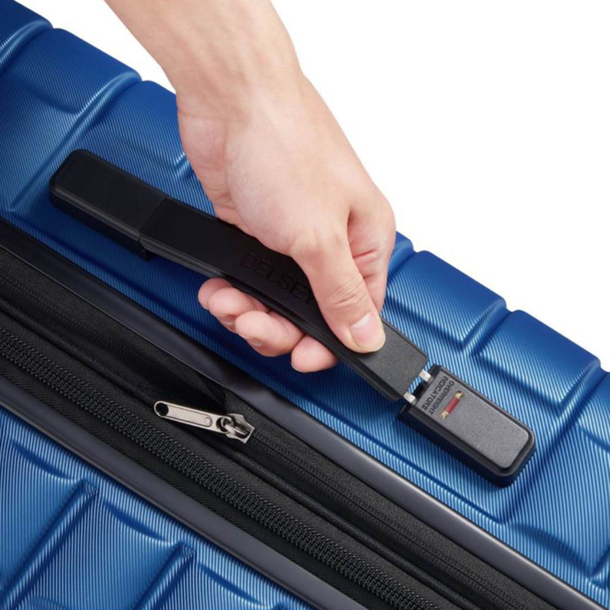Delsey Paris Shadow 5.0 26-Inch Expandable Hardside Luggage with 4 Double Spinner Wheels - Lightweight Blue Suitcase for Travel, Business Trips & Airplane Carry-On