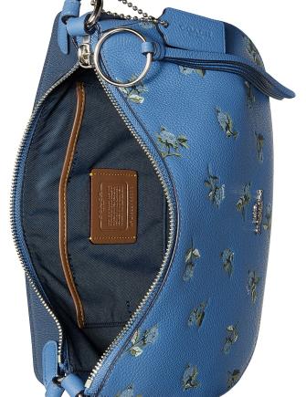 Coach Floral Print Leather Sutton Crossbody Bag for Women - Stylish Shoulder Purse for Daily Use, Work, Travel & Date Night