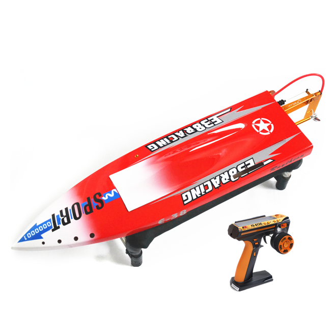 H620 Fiber Glass Blue Electric Racing RTR RC Boat with ESC, Motor, Servo & Battery - High Speed 65-75km/h (612x168x100mm) - Perfect for Lakes, Ponds & RC Racing Competitions