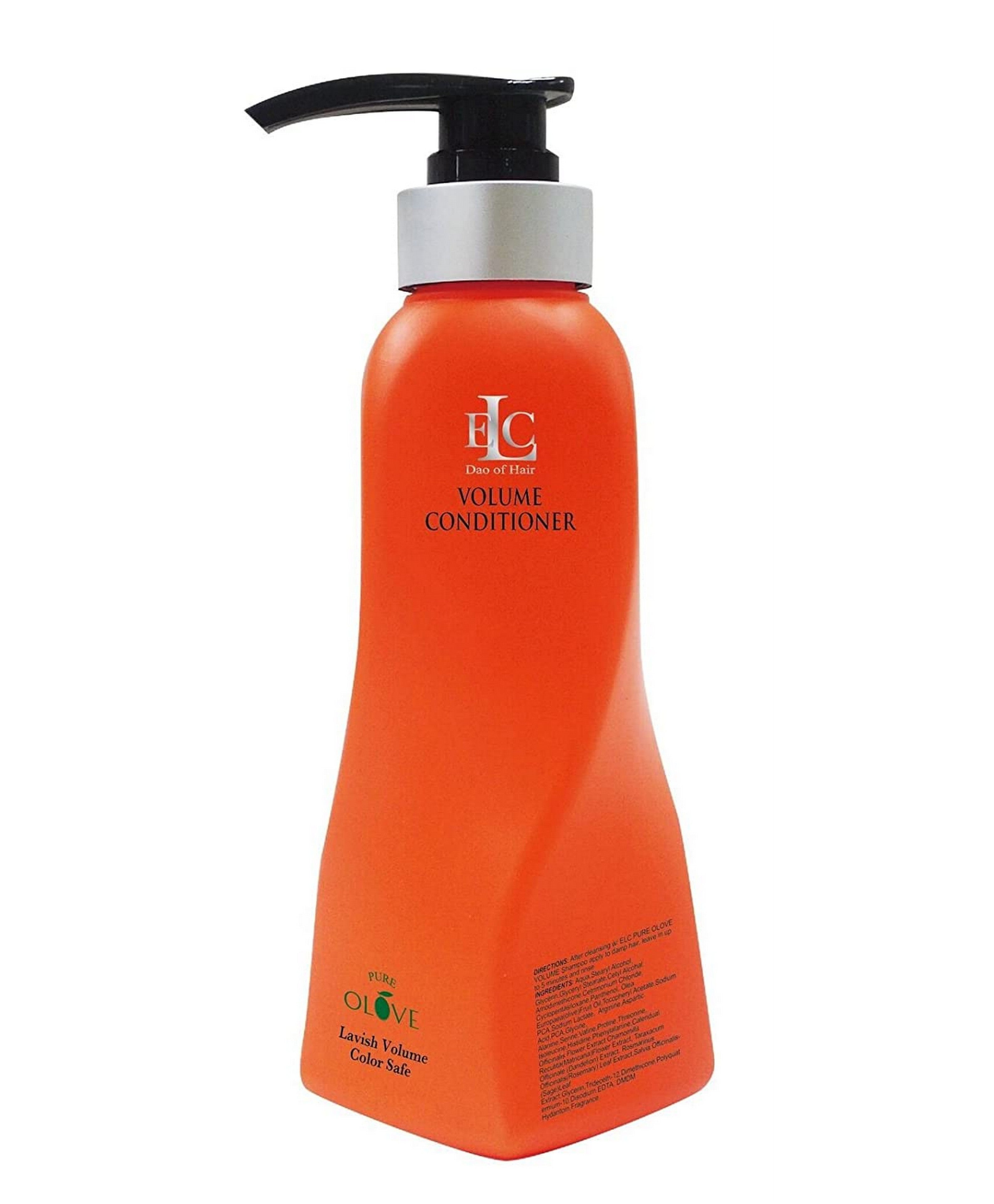 ELC Dao of Hair Pure Olive Volume Conditioner 33.8 oz (1 Liter) - Color Protecting, Thickening, Volumizing Hair Treatment for Fine, Thin Hair | Daily Lightweight Nourishing & Repairing Conditioner | Perfect for Damaged, Limp Hair & Color-Treated Locks