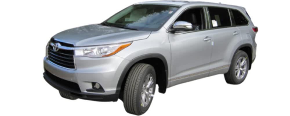 2014-2019 Toyota Highlander & 2016-2020 Toyota Tacoma Chrome Door Handle Covers - 8-Piece ABS Plastic Kit (DH14110) | Fits With/Without Key Access | Upgrade Vehicle Exterior Protection & Style