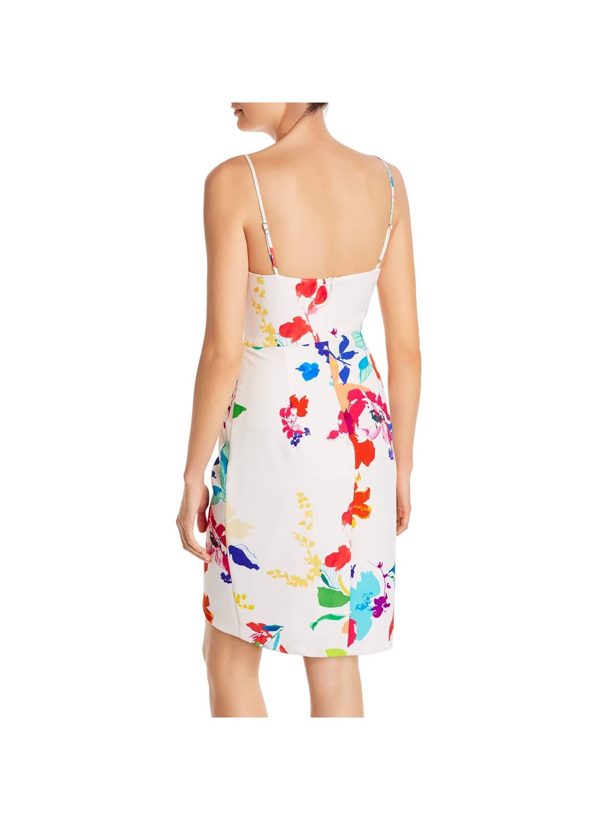 Black Halo Women's Faux Wrap Dress - Elegant Sleeveless Cocktail Dress for Parties, Weddings & Office Wear | Plus Size Options Available