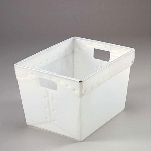 10 Pack Corrugated Plastic Postal Mail Totes Without Lids - 18.5