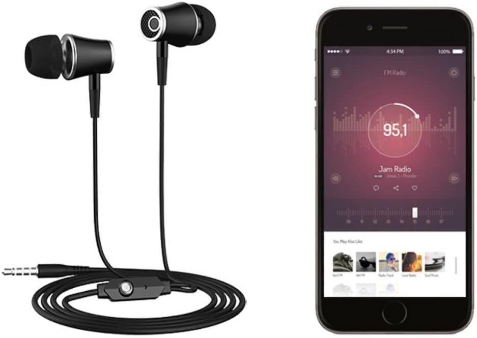 JTMM Wired Earbuds with Microphone - Compatible with Kindle Fire, Galaxy S8+, Note 8, Fire HD 8/10, Voyage & Oasis - In-Ear Stereo Headphones for Music, Calls & eReading - Perfect for Commuting, Workouts & Travel