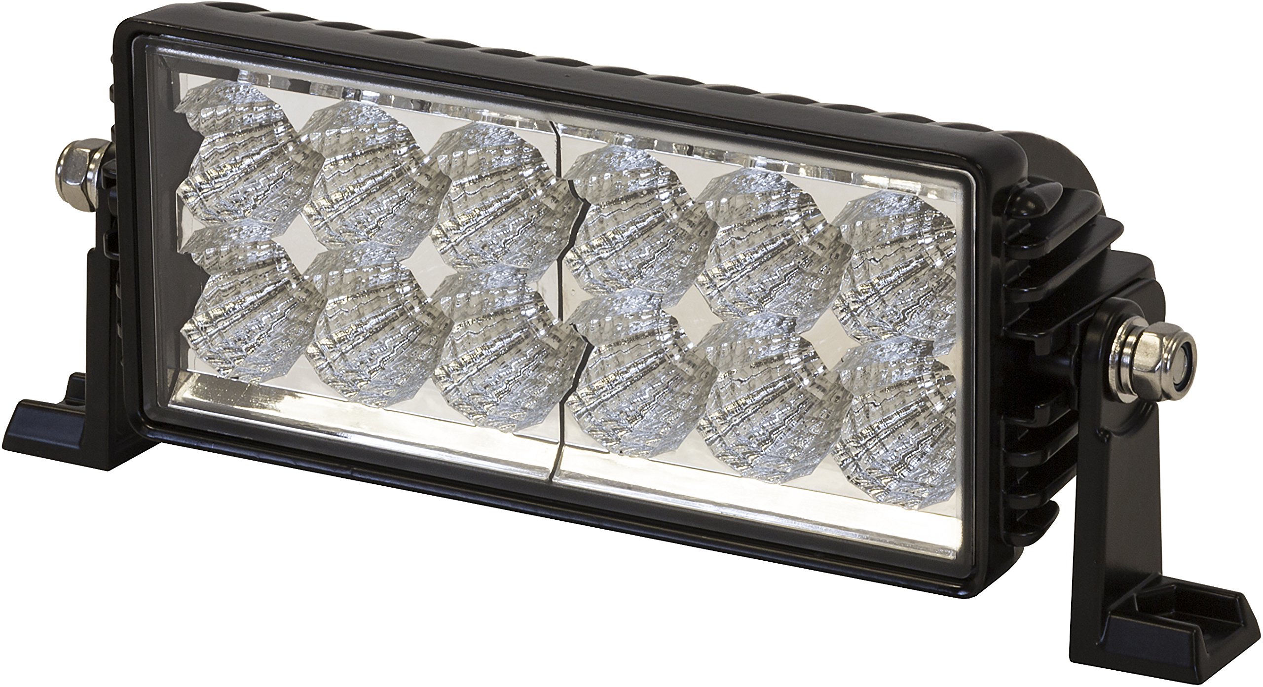 Buyers Products 1492140 8 Inch 3240 Lumen LED Clear Combination Spot-Flood Light Bar - Heavy Duty Off-Road Lighting for Trucks, ATVs, and Emergency Vehicles