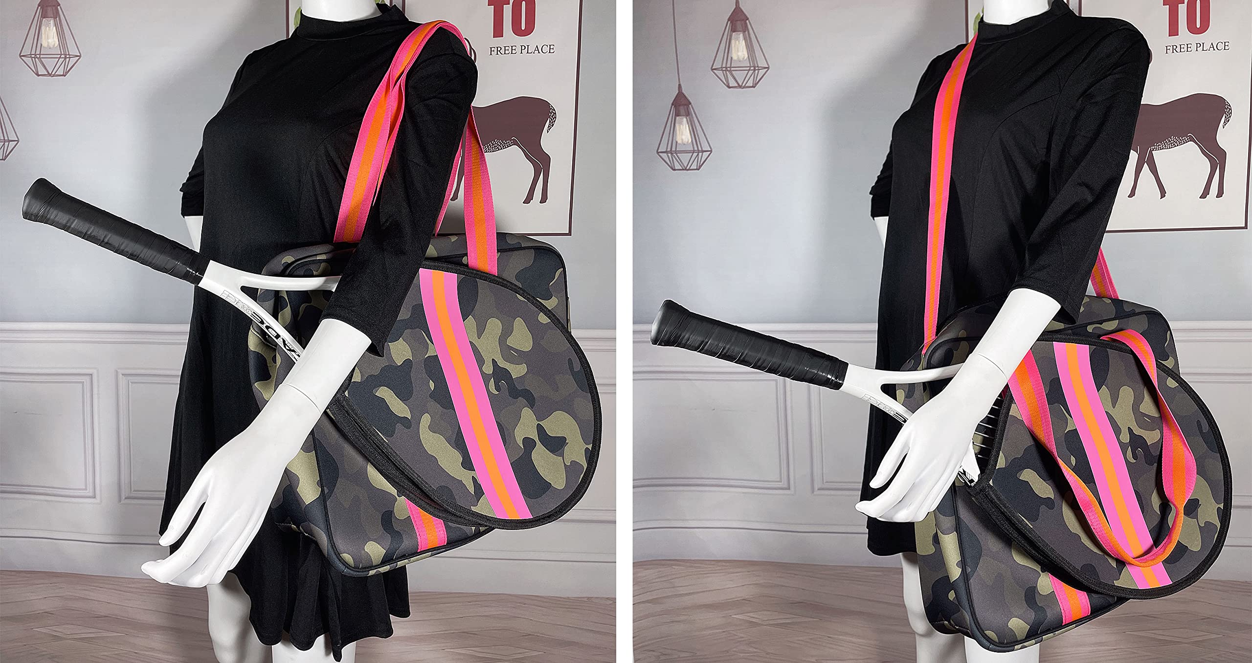 **Waterproof Neoprene Tennis Sports Bag for Men & Women – High Capacity Soft Shoulder Bag with Tennis Pendant – Perfect for Gym, Beach, Travel & Daily Use**