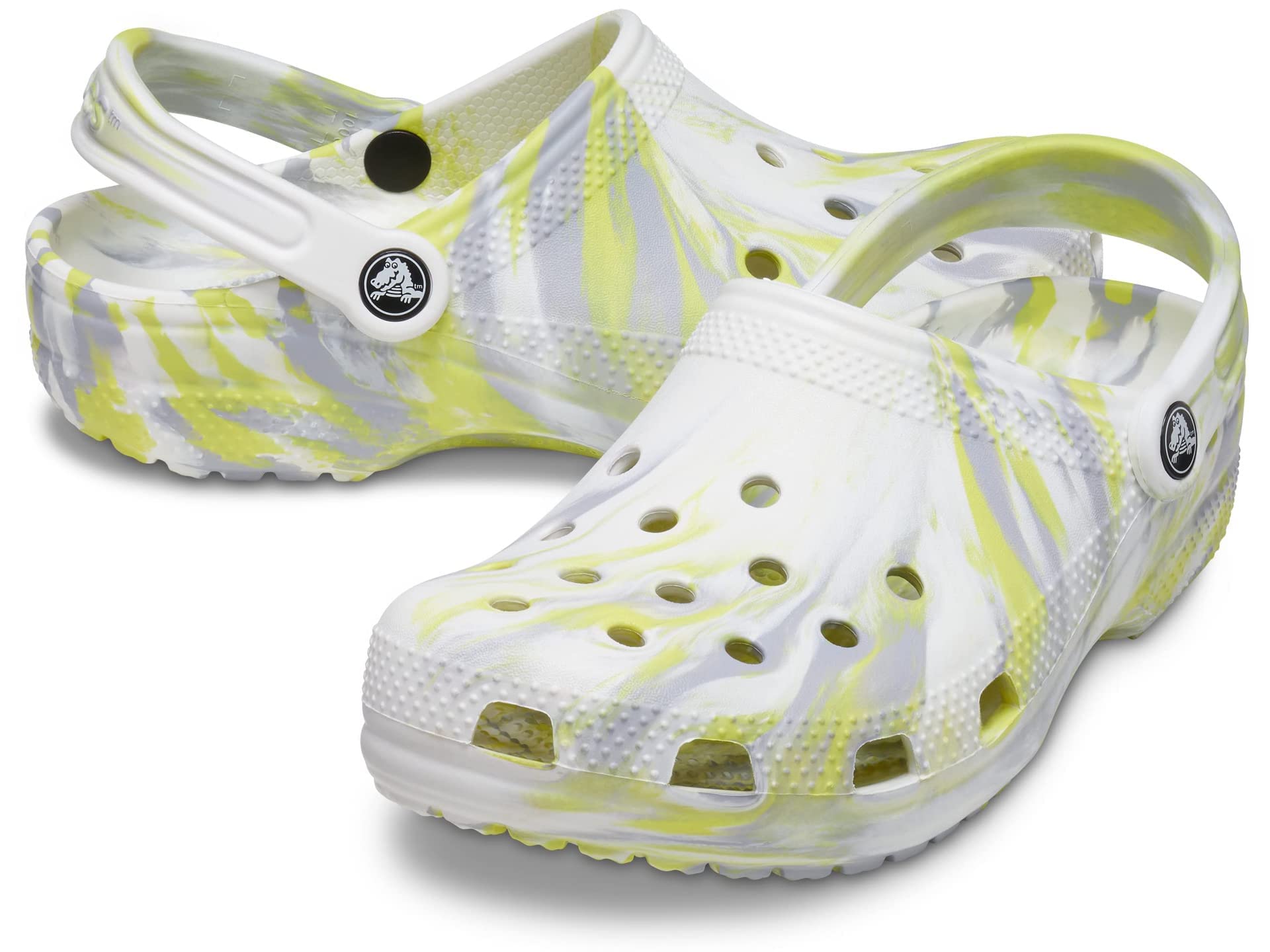 Crocs Unisex Classic Marbled Tie-Dye Clog | Comfortable Slip-On Shoes for Men & Women | Perfect for Beach, Pool, Garden & Casual Wear