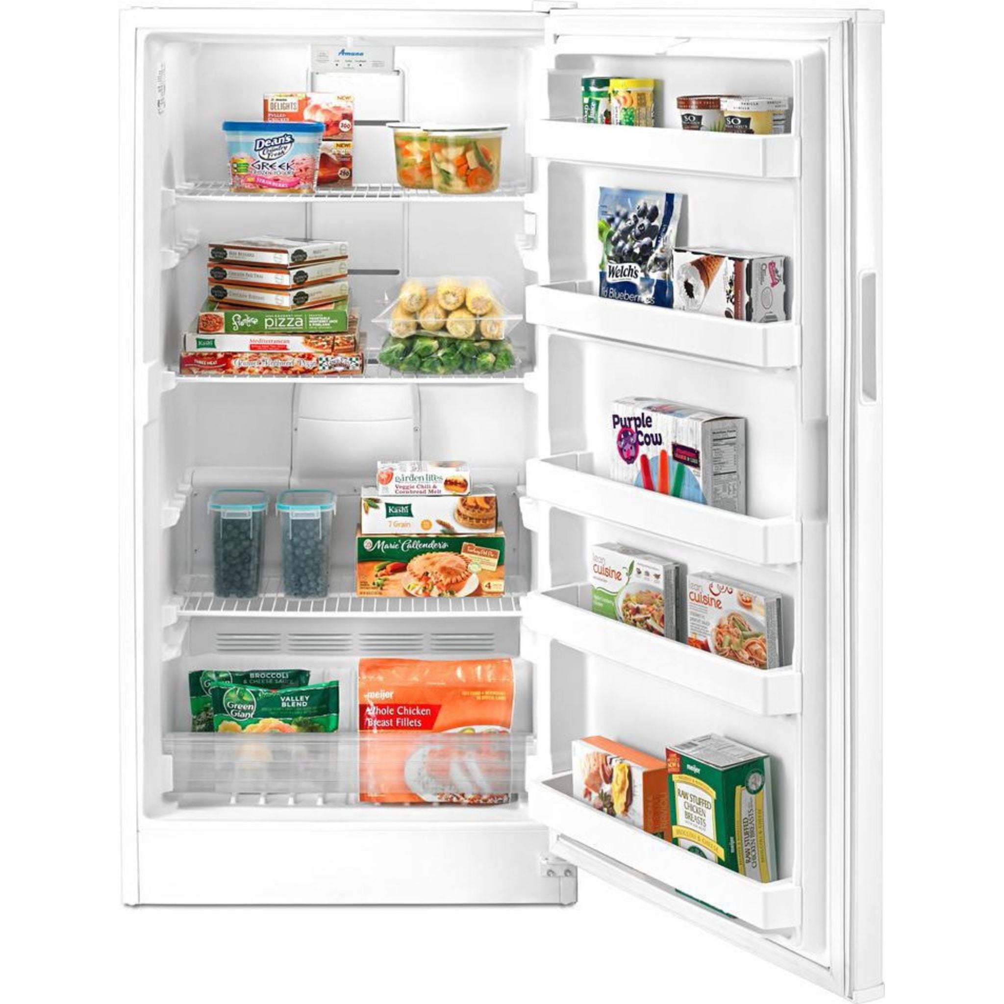 Amana AZF33X16DW 33-Inch Upright Freezer in White - Energy Efficient Deep Freezer for Home, Kitchen, or Garage Storage