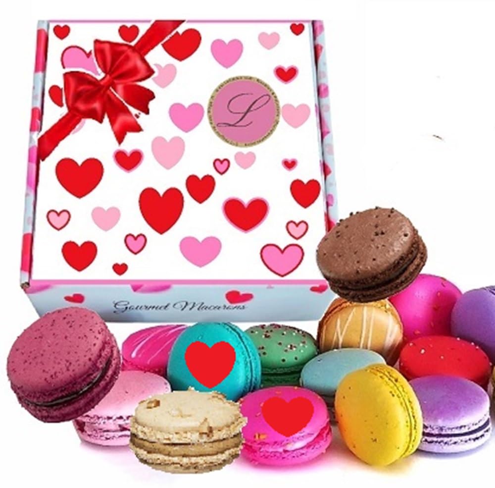 LeilaLove Specialty Box of 15 French Macarons - Seasonal Assortment Gift Box for Holidays, Birthdays & Special Occasions