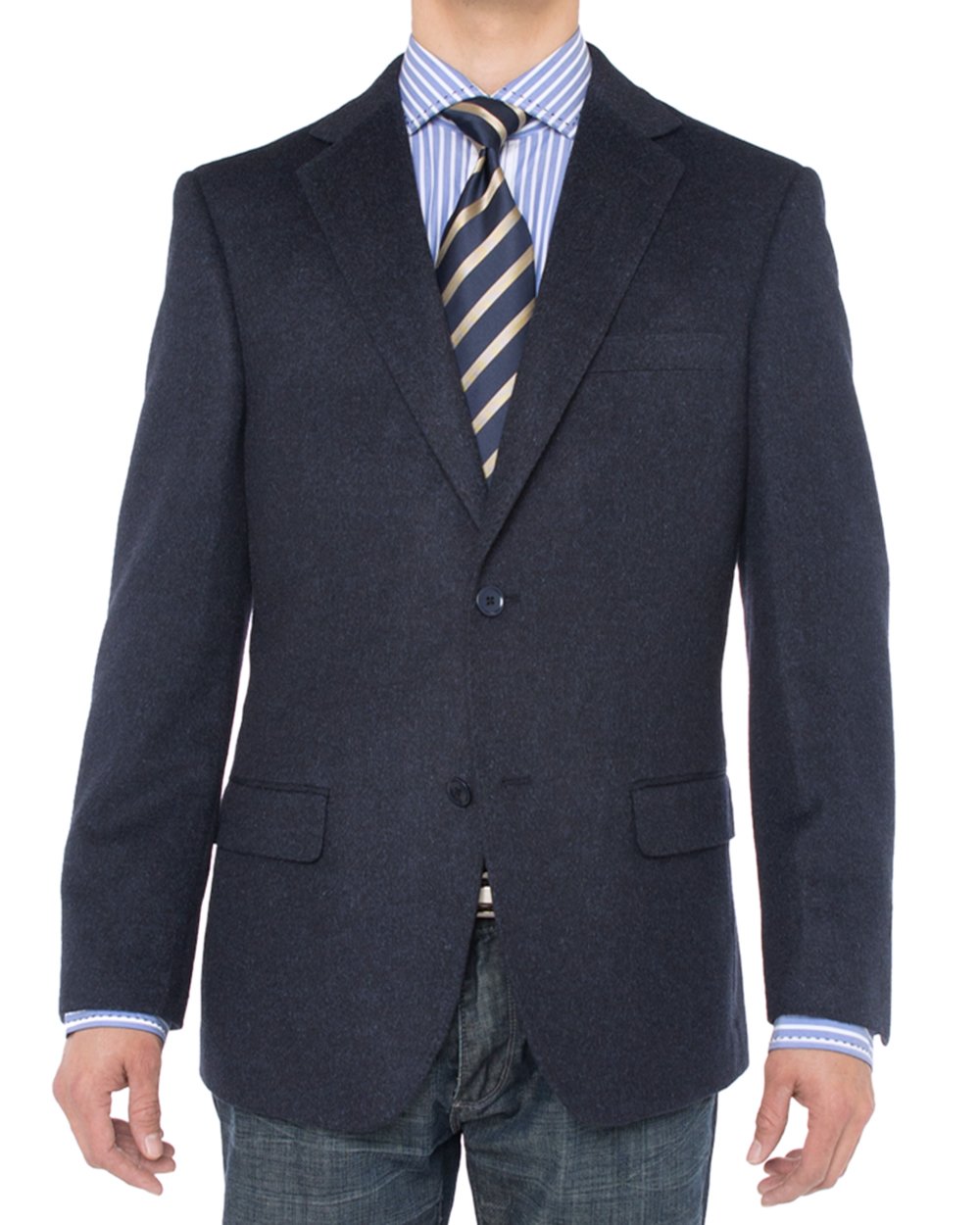 Luciano Natazzi Men's 2-Button Luxe Camel Hair Suit Jacket - Premium Sport Coat Blazer for Business, Weddings & Formal Events
