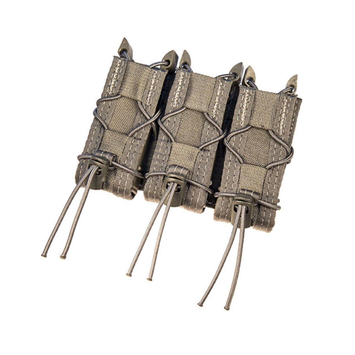 HSG Triple Pistol Taco Molle Pouch - Holds 3 Pistol Mags or Tools (Olive Drab) - Perfect for Tactical Gear, Range Shooting & Outdoor Adventures