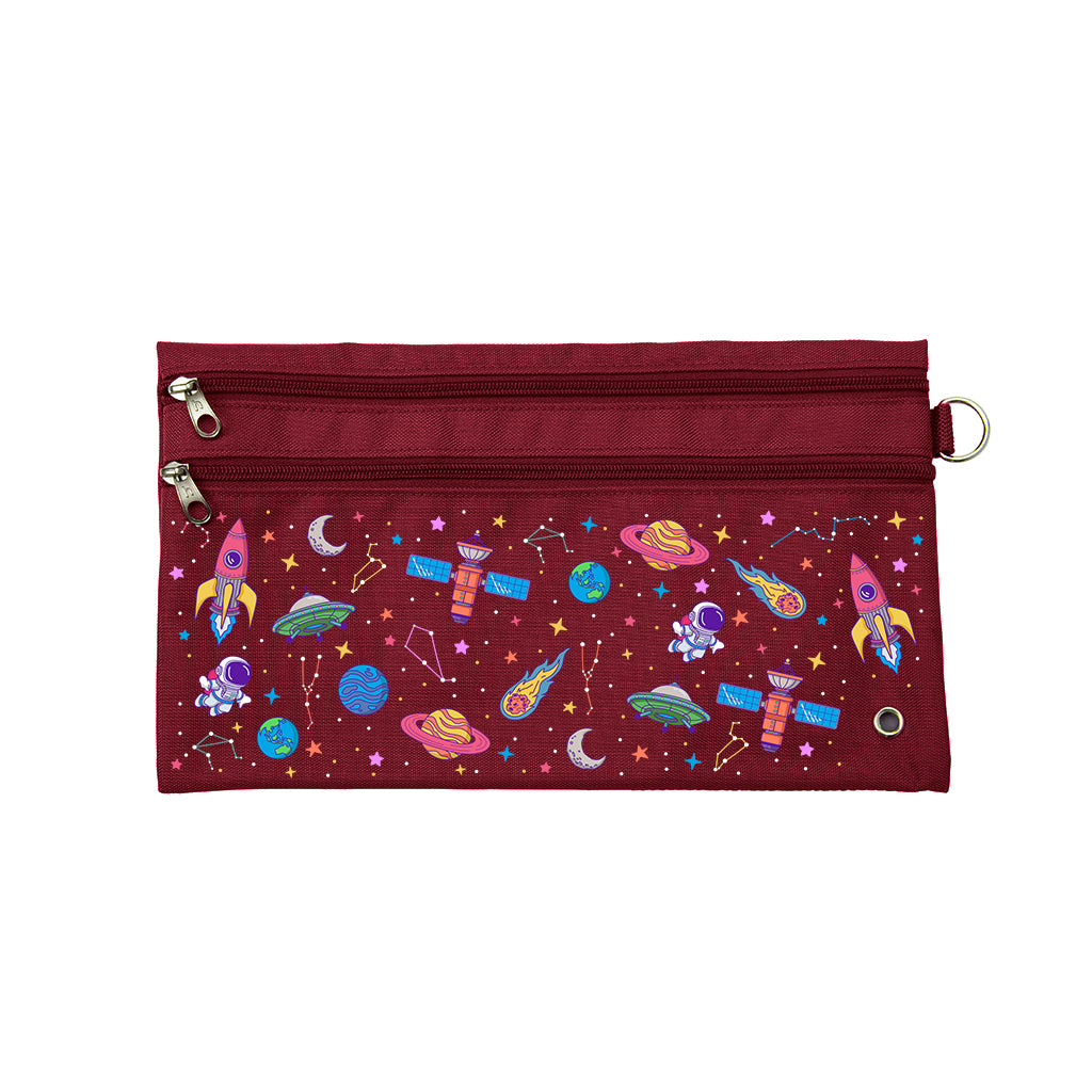 Galaxy Girl Pencil Case for School - Cute Starry Space Design Zippered Pouch for Pens, Markers & Art Supplies | Perfect for Students, Back to School & Office Organization