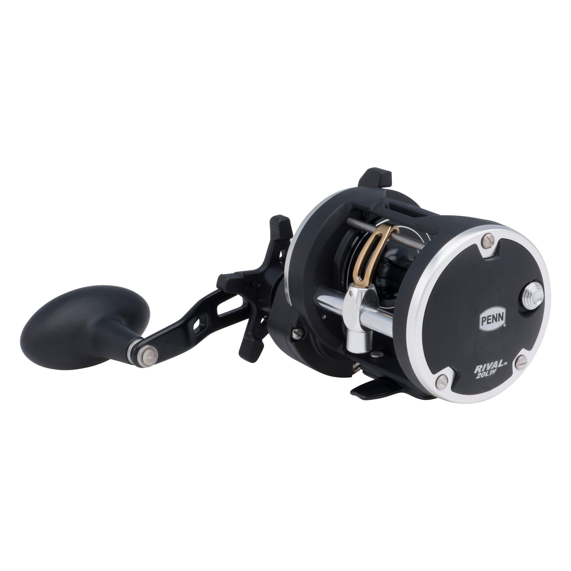 Rival™ Level Wind Conventional Fishing Reel - Smooth Casting & Retrieval for Freshwater & Saltwater Angling - Perfect for Bass, Trout, and Offshore Fishing