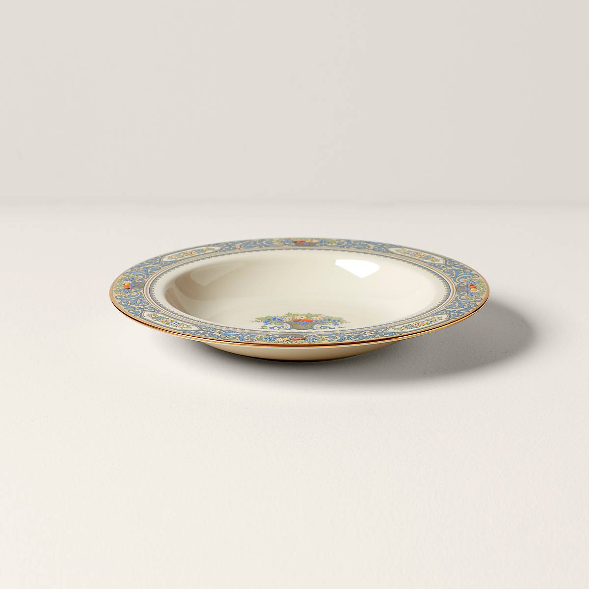 Autumn Rimmed Bowl - Elegant Ceramic Serving Dish for Fall Decor, Thanksgiving Table Setting & Seasonal Home Decor | Perfect for Soups, Salads & Desserts