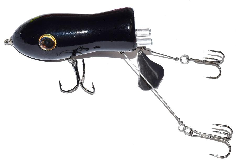 Chaos Big Mama Psycho Flaptail Fishing Lure - Topwater Bass Fishing Bait for Freshwater & Saltwater - Perfect for Bass, Pike, and Muskie Fishing