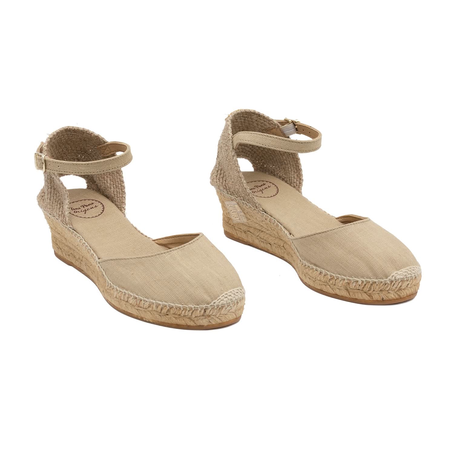 Women's Basic Linen Wedge Espadrille Shoes - Comfortable Summer Casual Sandals for Beach, Vacation & Everyday Wear | Romina Collection