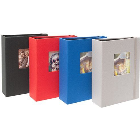 Kenro Aztec Minimax Photo Album Grey - Holds 100 6x4 Inch Photos | Perfect for Wedding, Travel & Family Memories Scrapbooking