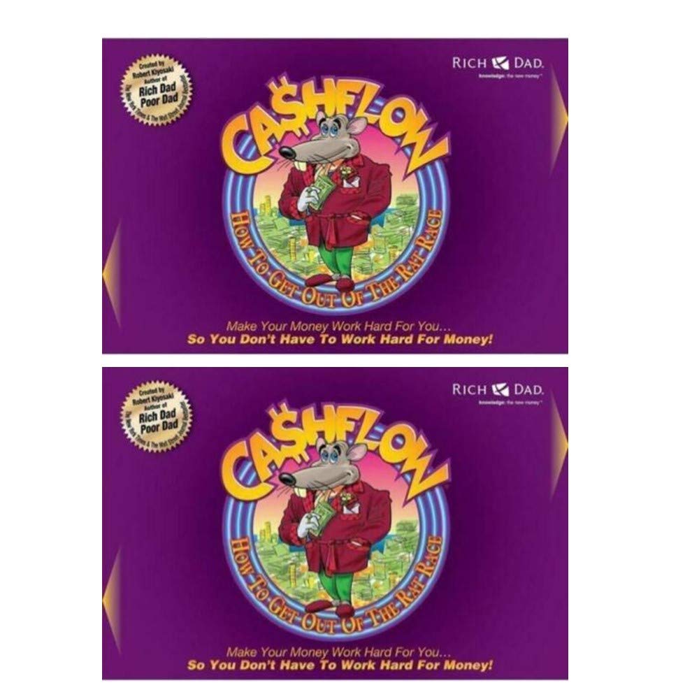 Rich Dad Cashflow 101 Board Game by Robert Kiyosaki - Financial Strategy & Investing Education Game for Adults & Families - Escape the Rat Race - Perfect for Financial Literacy Learning & Family Game Nights