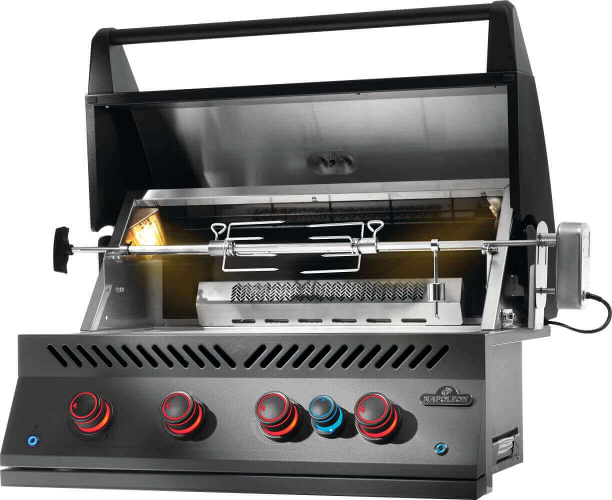 Napoleon 700 Series 32-Inch Built-In Phantom Gas Grill - Outdoor Kitchen, Backyard BBQ, Patio Cooking for Home Chefs