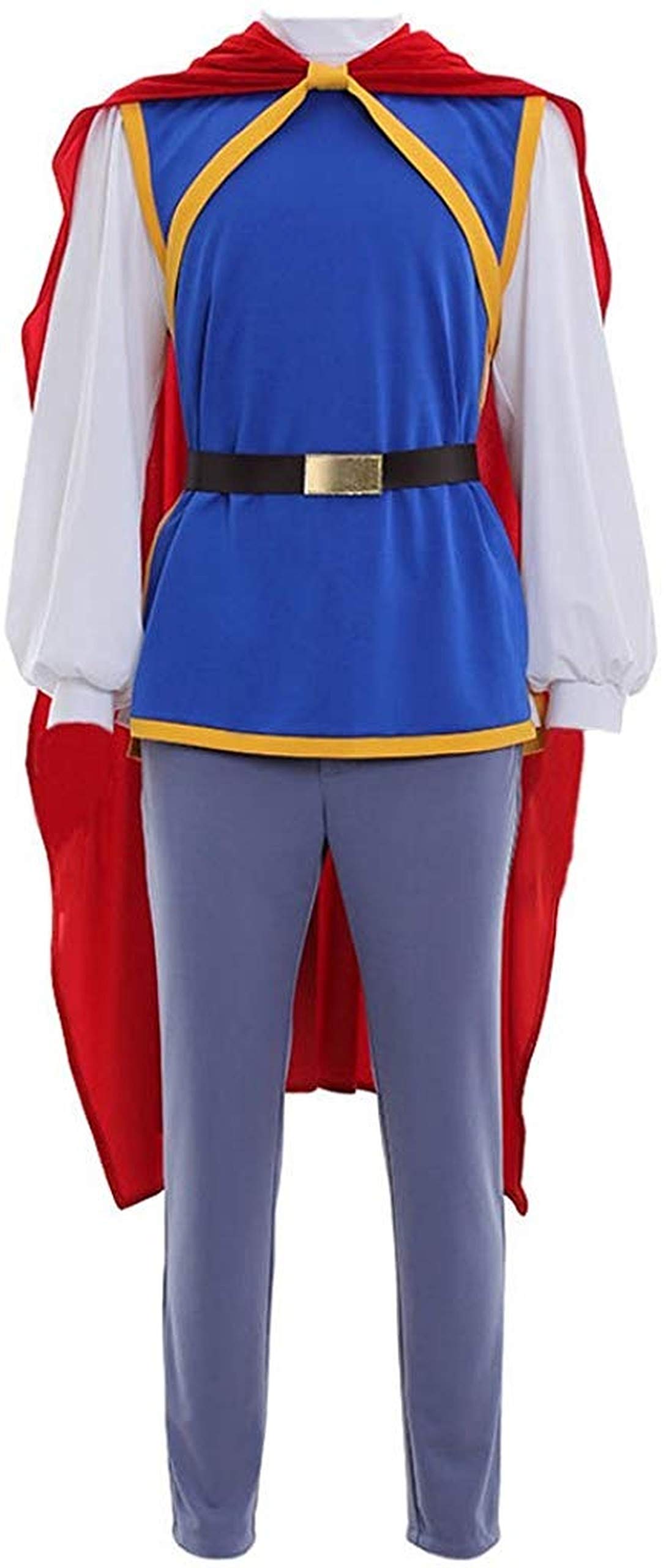 Snow White Prince Cosplay Suit for Men - Grimm's Fairy Tales Costume for Halloween, Themed Parties & Renaissance Fairs
